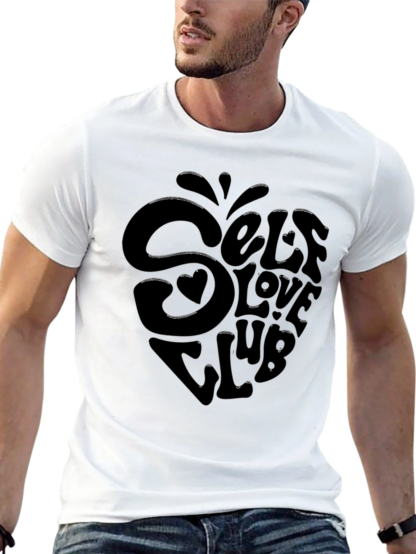 Self Love Club Black Graphic Tee