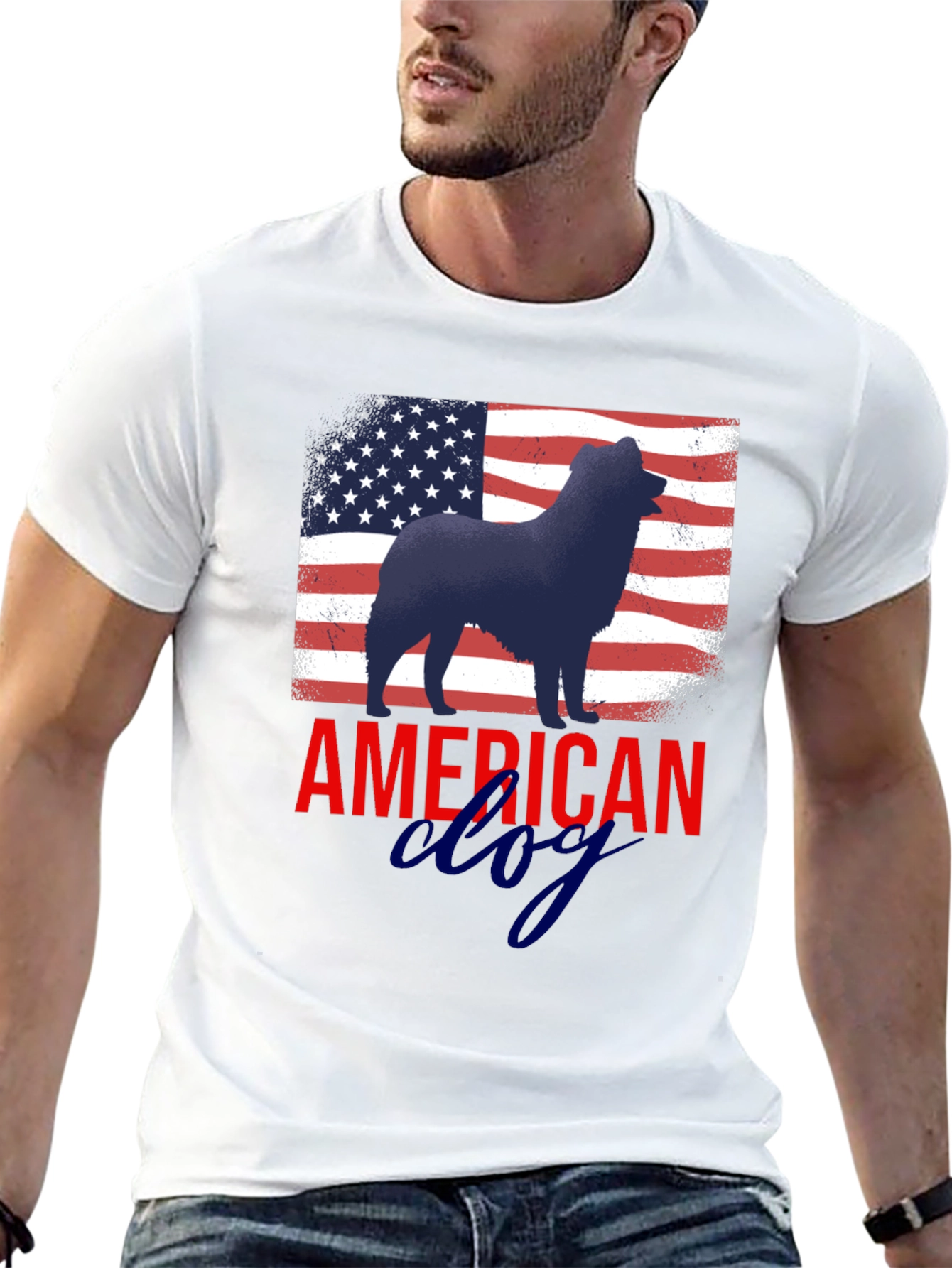 American Dog Patriotic T-Shirt