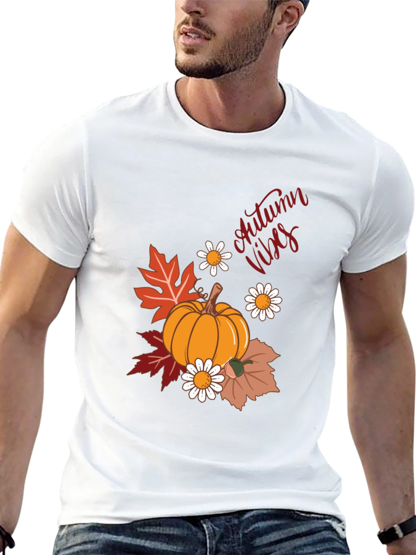 Autumn Vibes Pumpkin T-Shirt