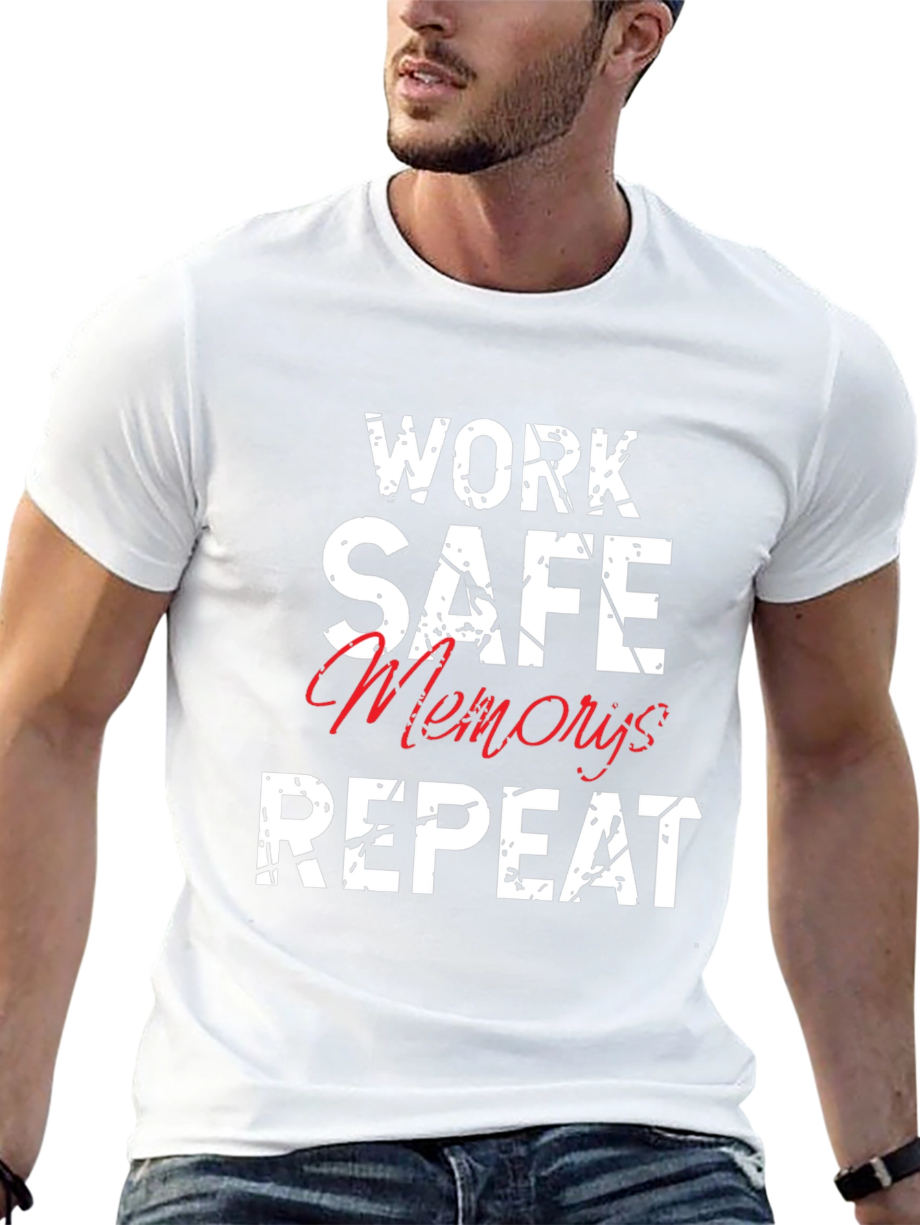 Work Safe Memories Repeat Graphic Tee