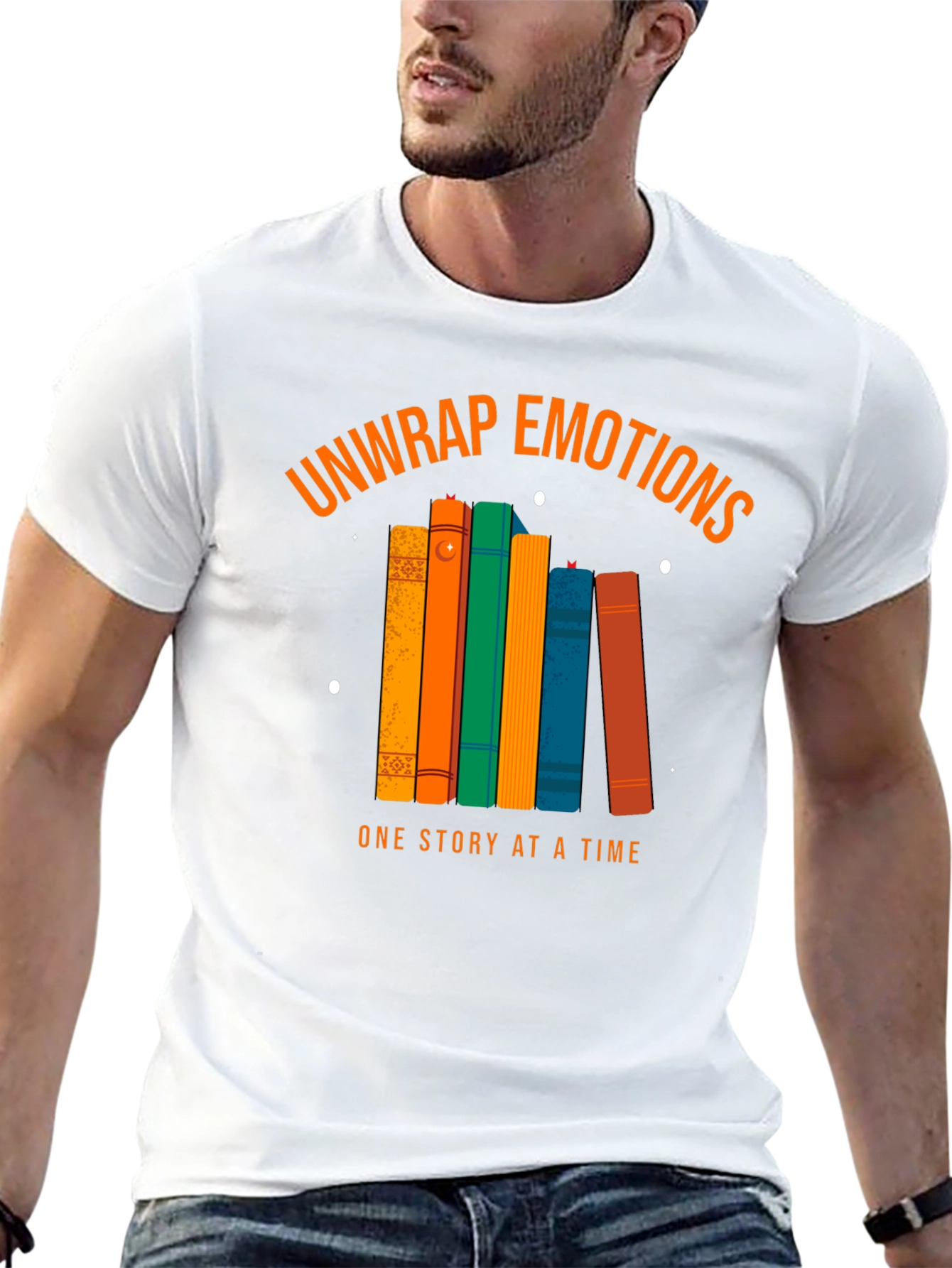 Unwrap Emotions Book Lover T-Shirt