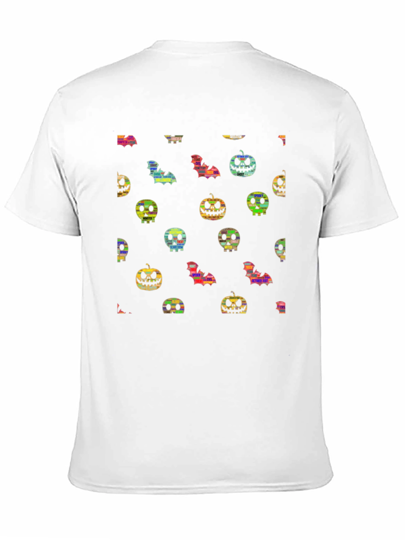 Halloween Pattern T-Shirt - Spooky Season Apparel