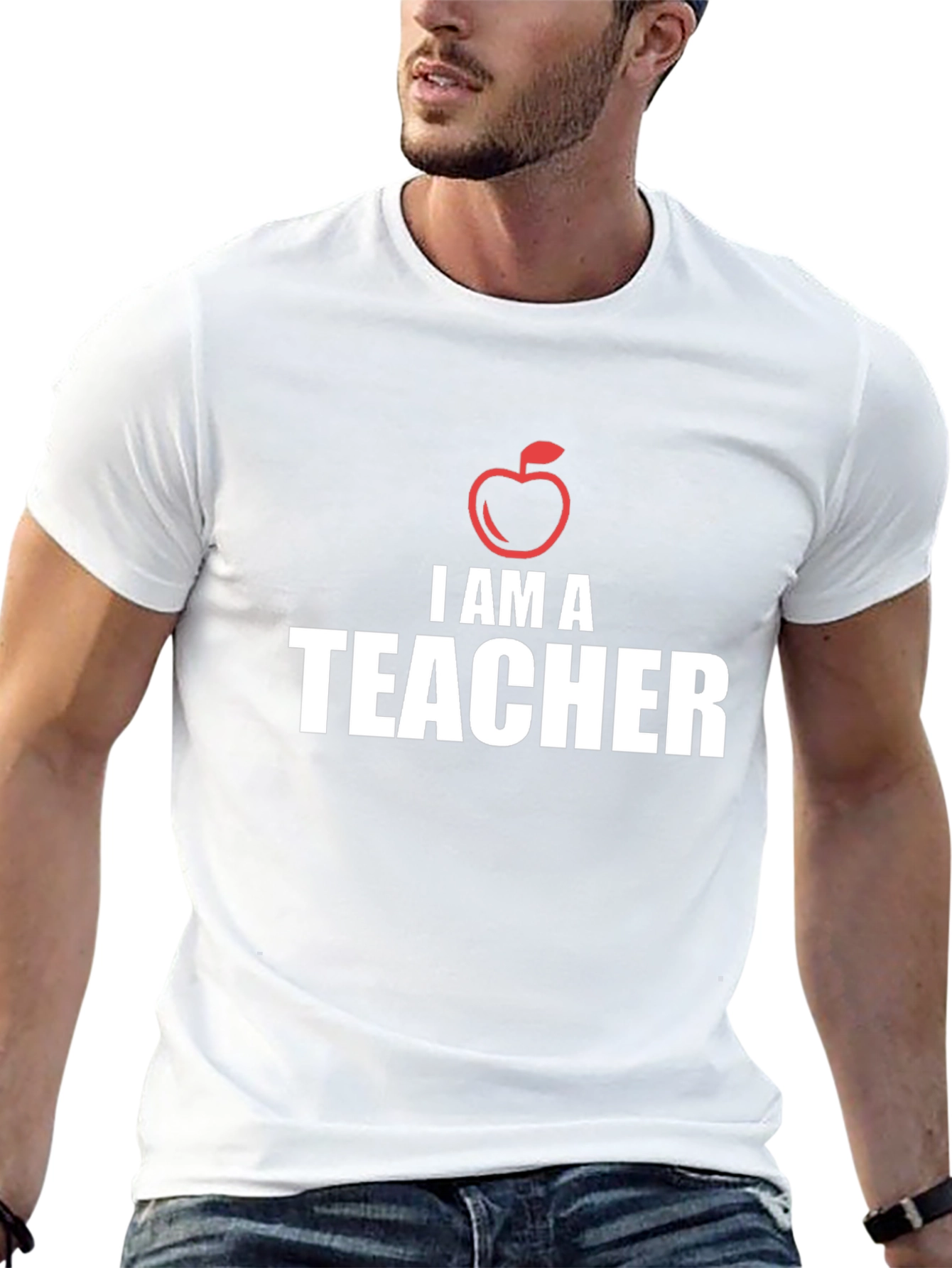 I Am A Teacher Apple Graphic T-Shirt