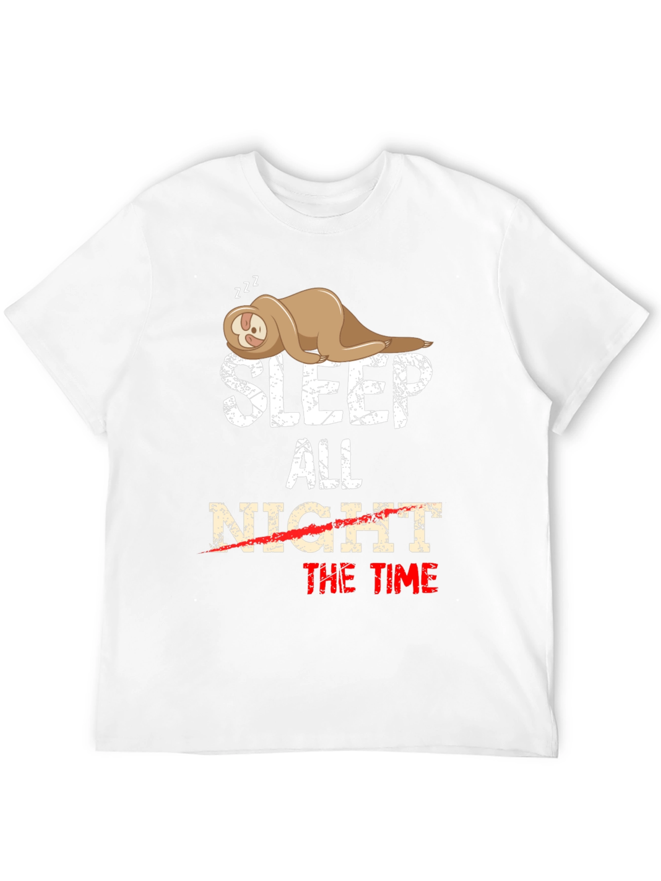 Sleep All The Time Sloth Graphic Tee