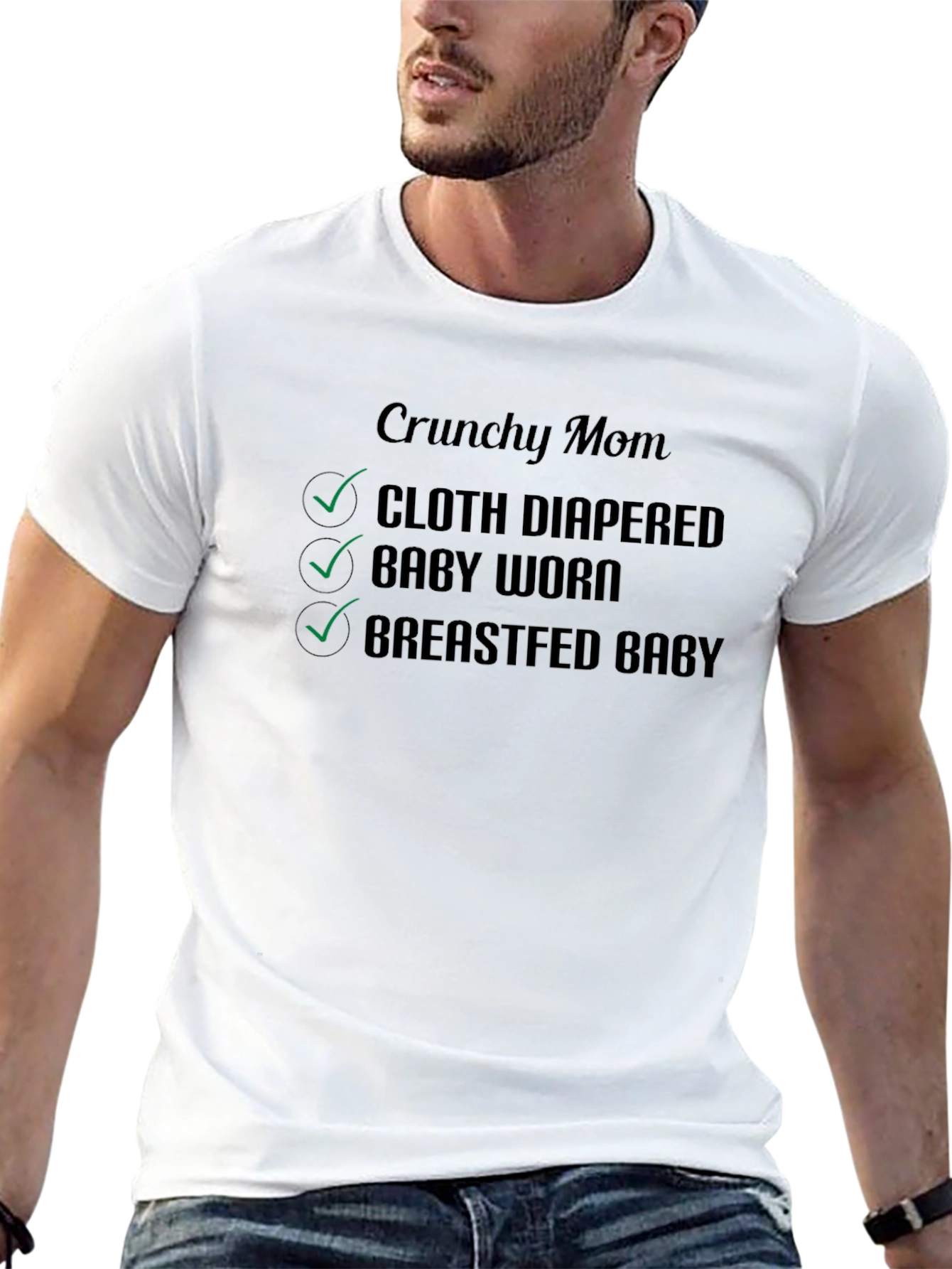 Crunchy Mom Checklist Graphic Tee
