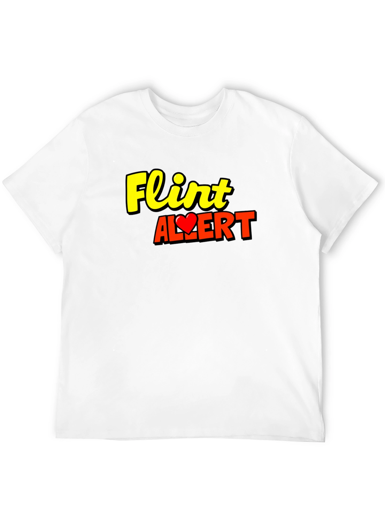 Flirt Alert Graphic T-Shirt - Black Short Sleeve