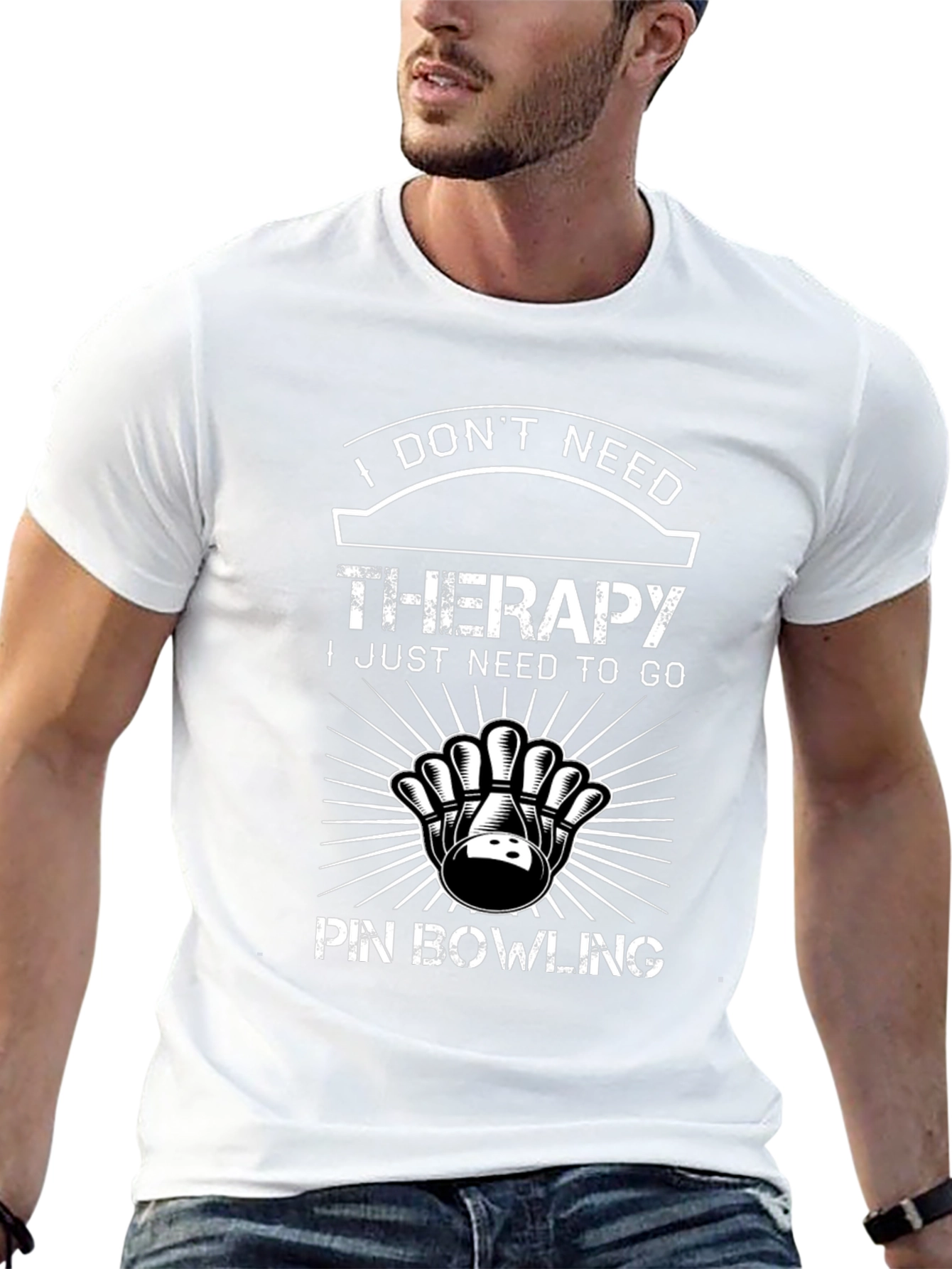 Bowling Therapy T-Shirt: I Dont Need Therapy Bowling