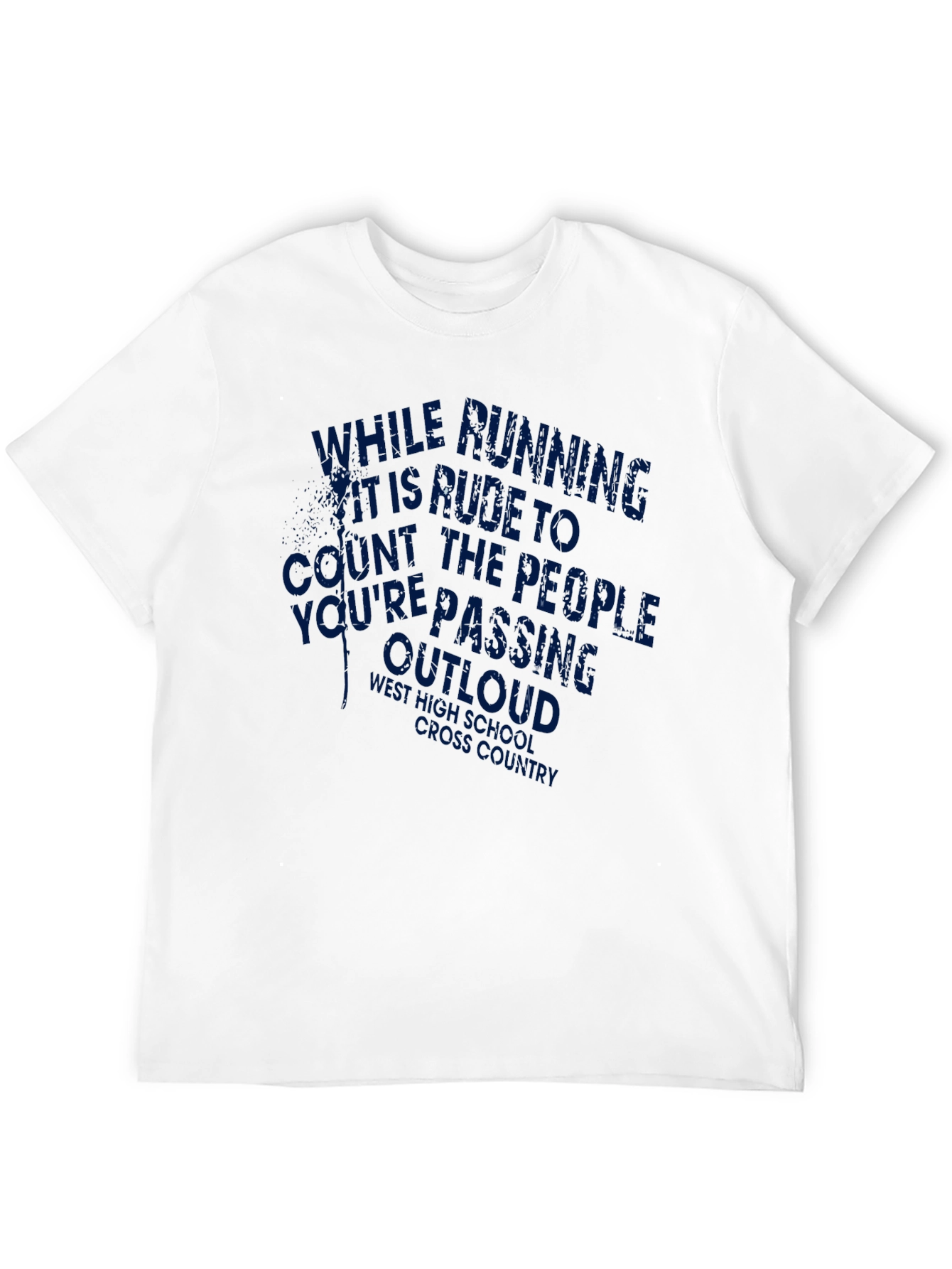 Running Joke Graphic Tee - Rude To Count Outloud