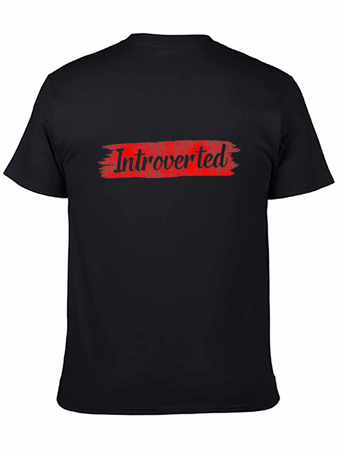 Introverted Graphic T-Shirt - Bold Red Design