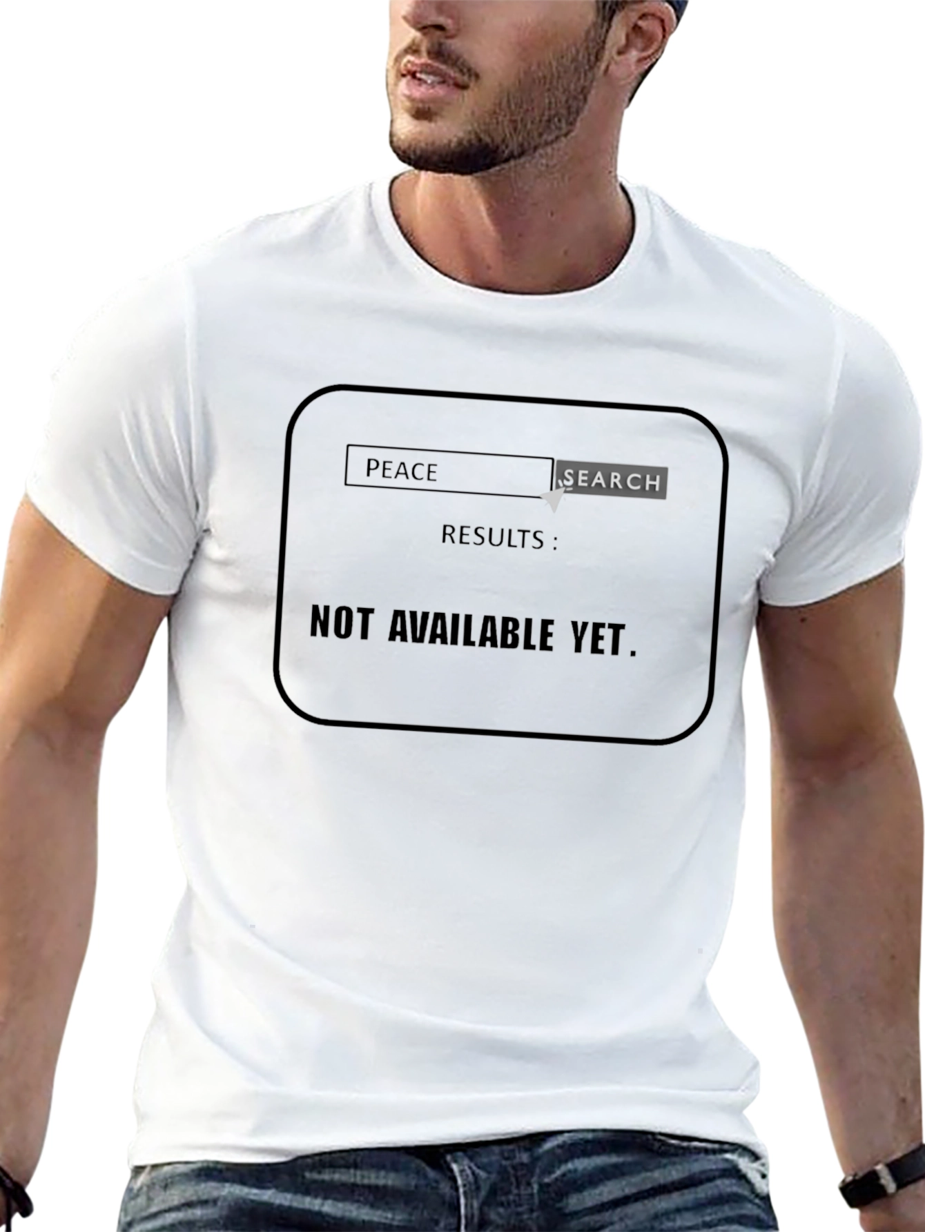 Peace Search Black T-Shirt