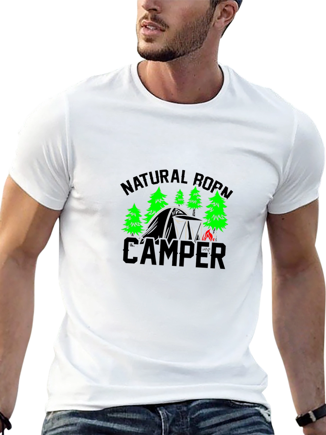 Natural Born Camper Black T-Shirt