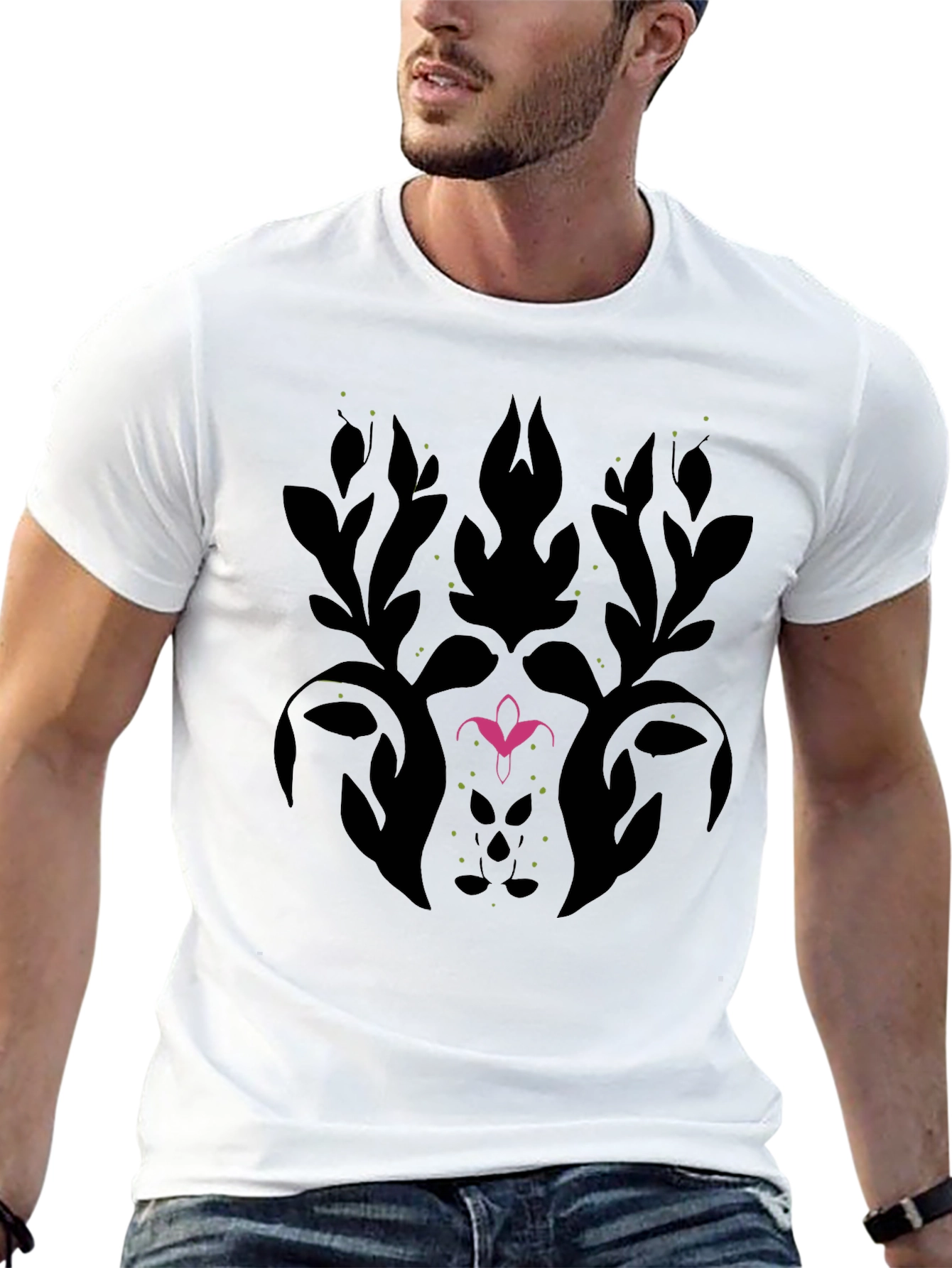 Floral Damask Graphic Tee - Stylish & Unique