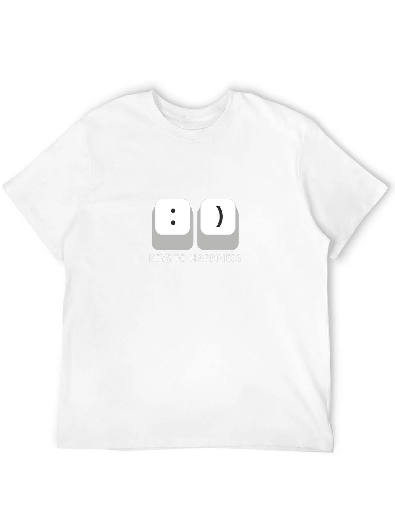 Keys to Happiness T-Shirt - Funny Computer Geek Tee