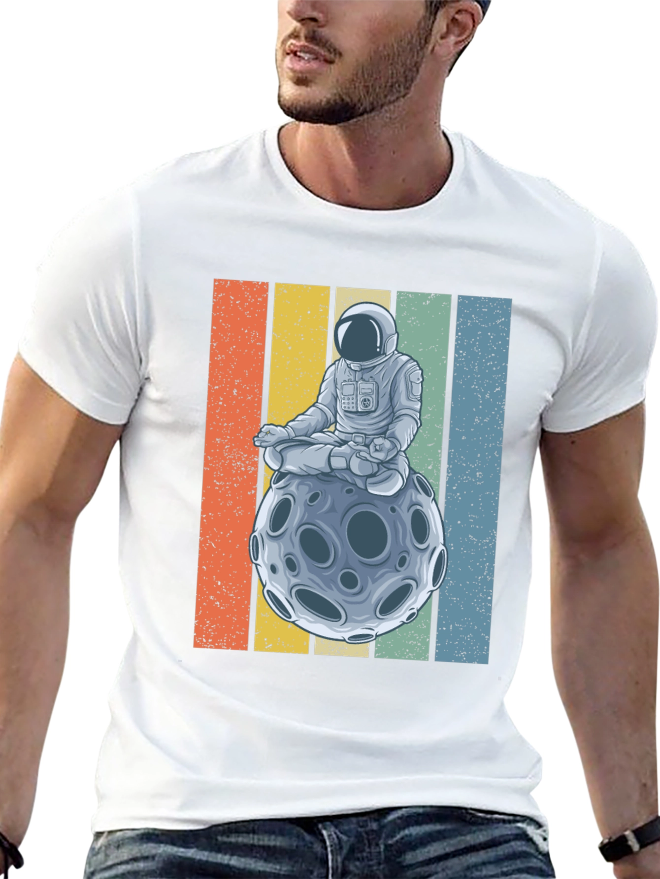 Astronaut Moon Meditation T-Shirt