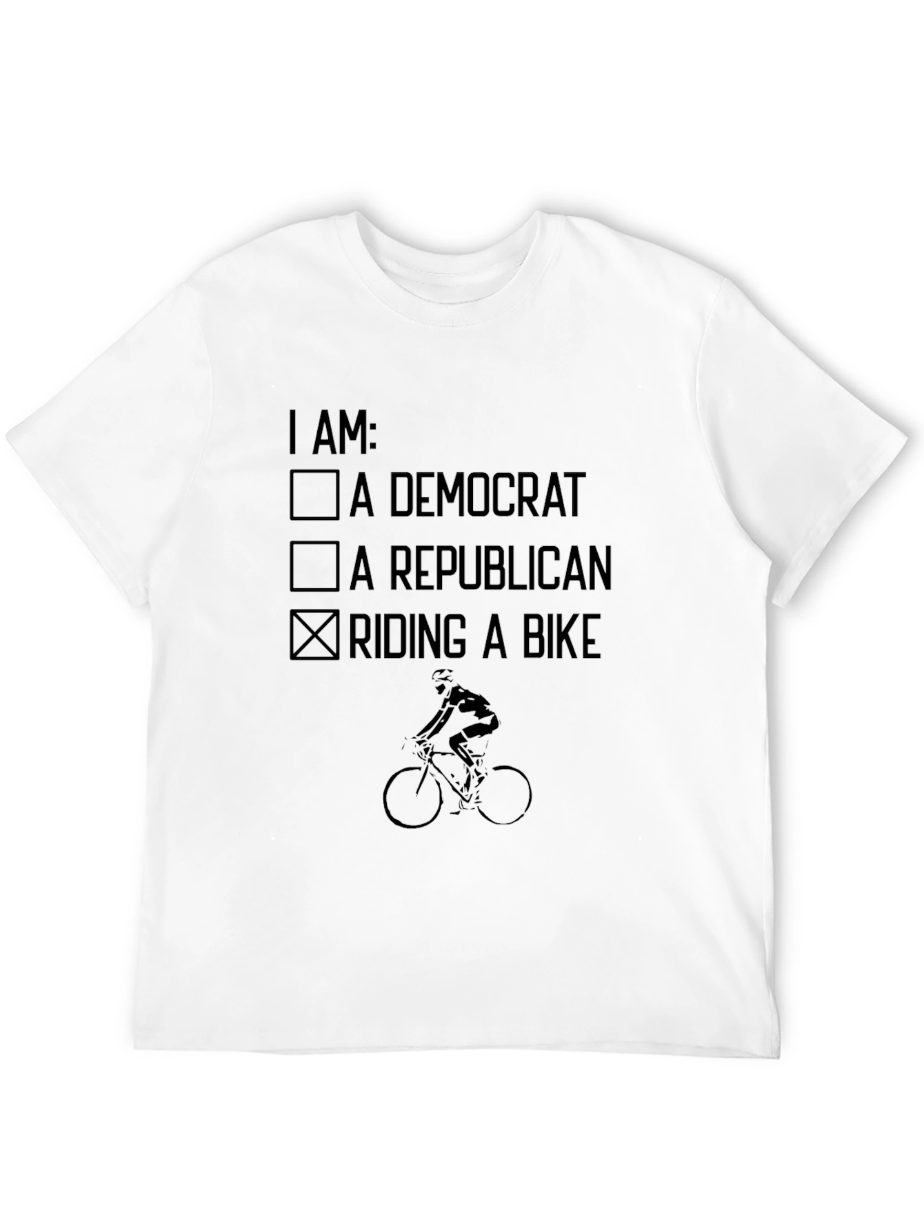 Riding a Bike Novelty T-Shirt