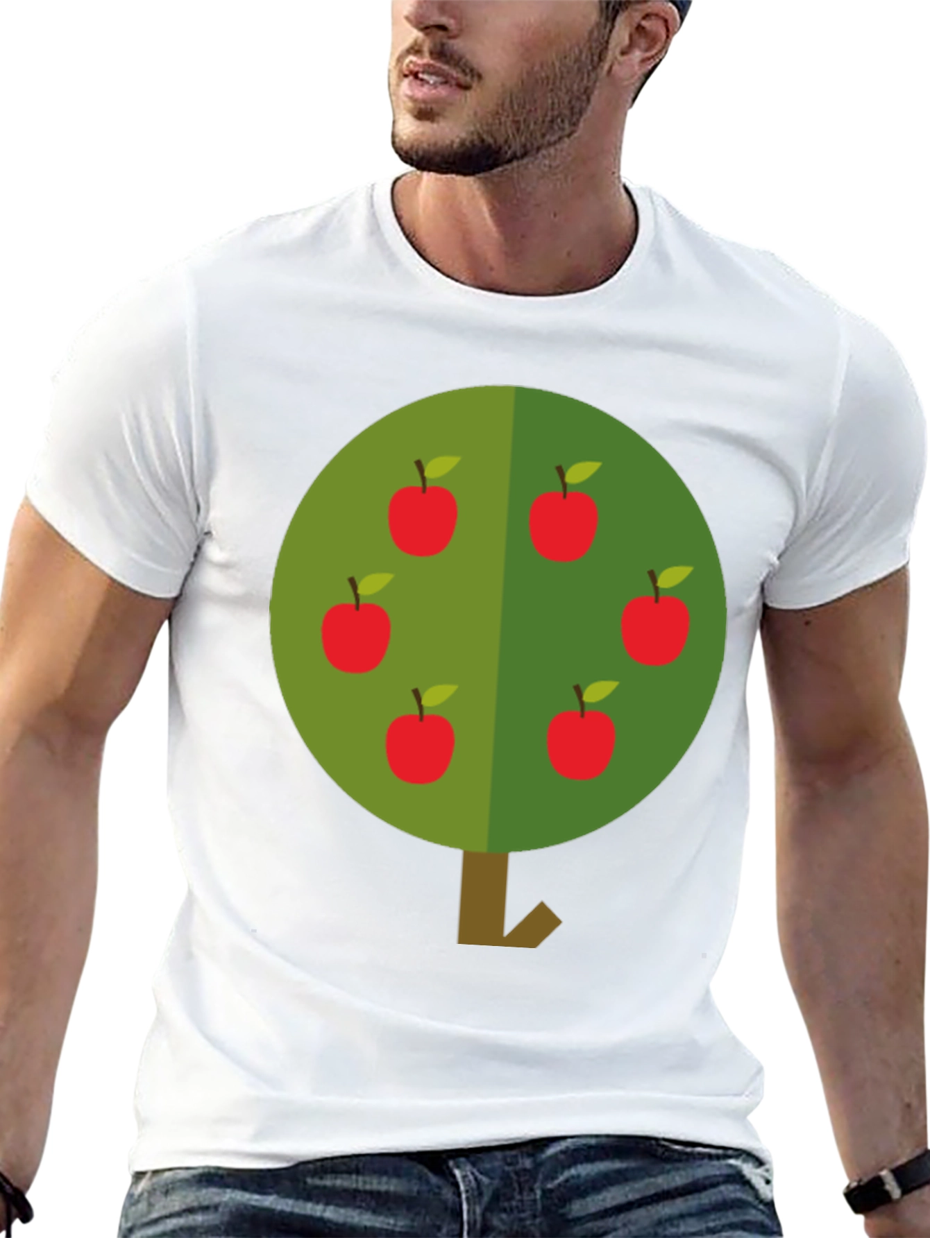 Apple Tree Graphic T-Shirt - Casual Style