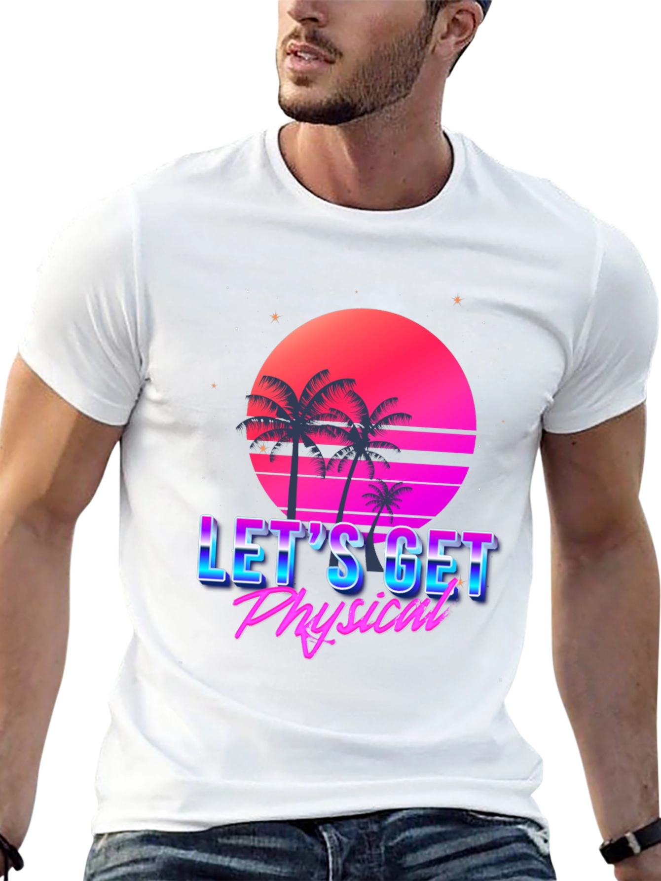 Lets Get Physical Retro Tee