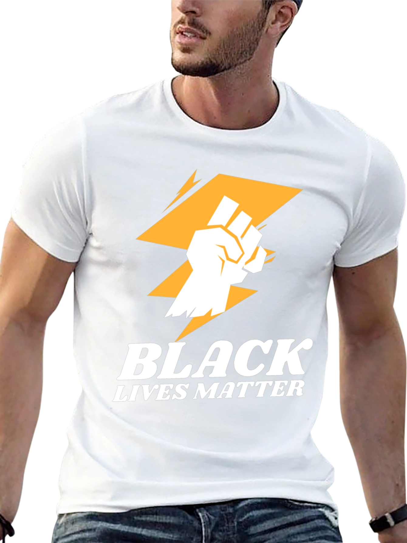 Black Lives Matter Graphic Tee - Fist & Lightning