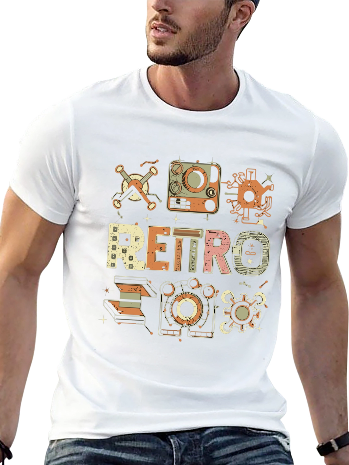 Retro Tech Graphic T-Shirt