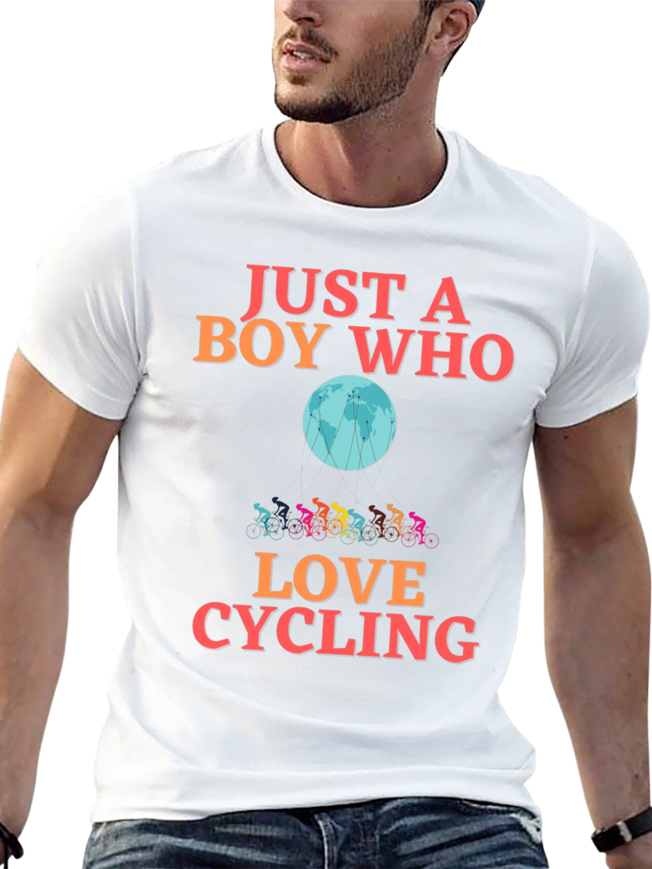 Just a Boy Who Loves Cycling T-Shirt