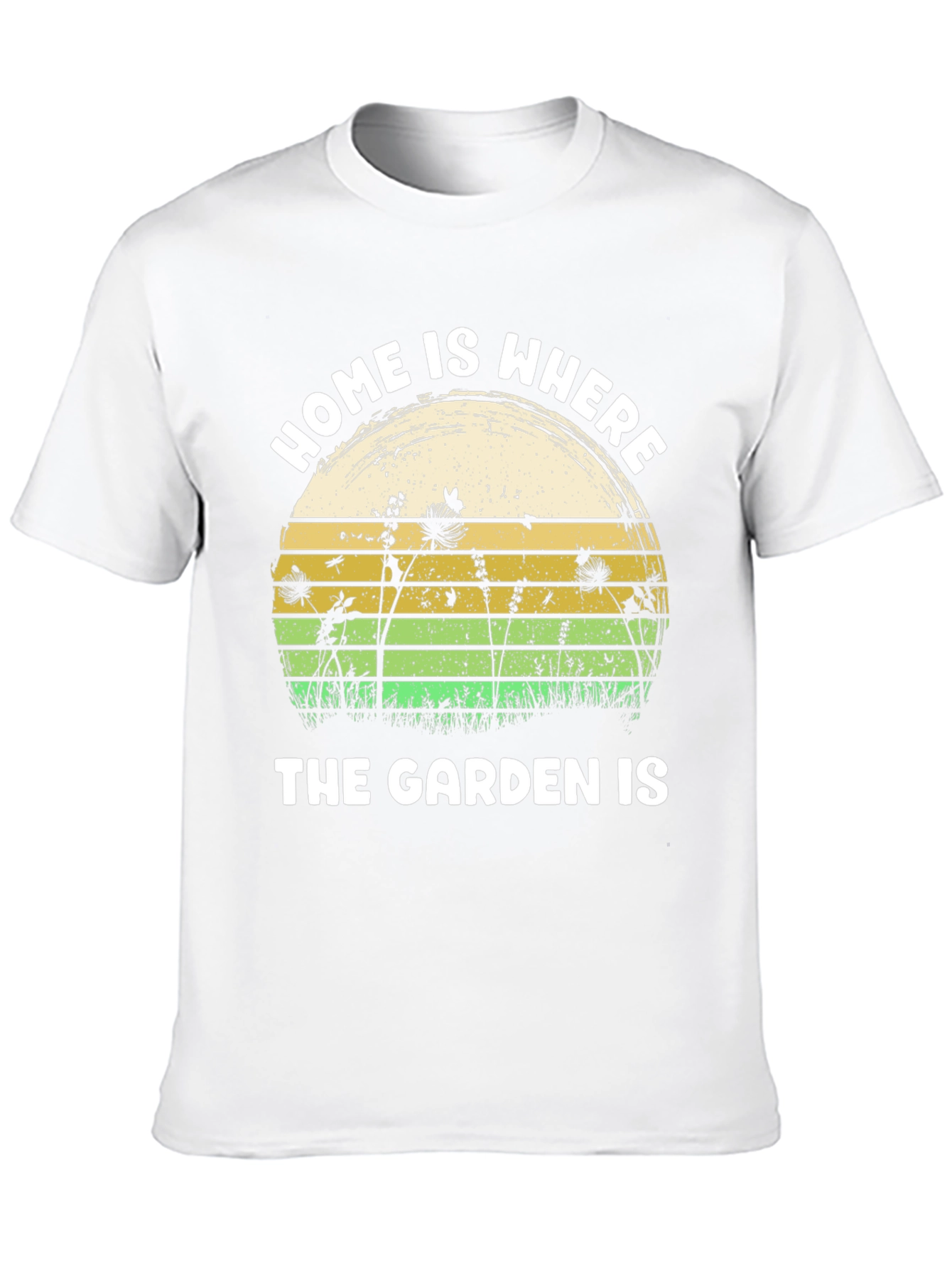 Home is Where The Garden Is Black T-Shirt