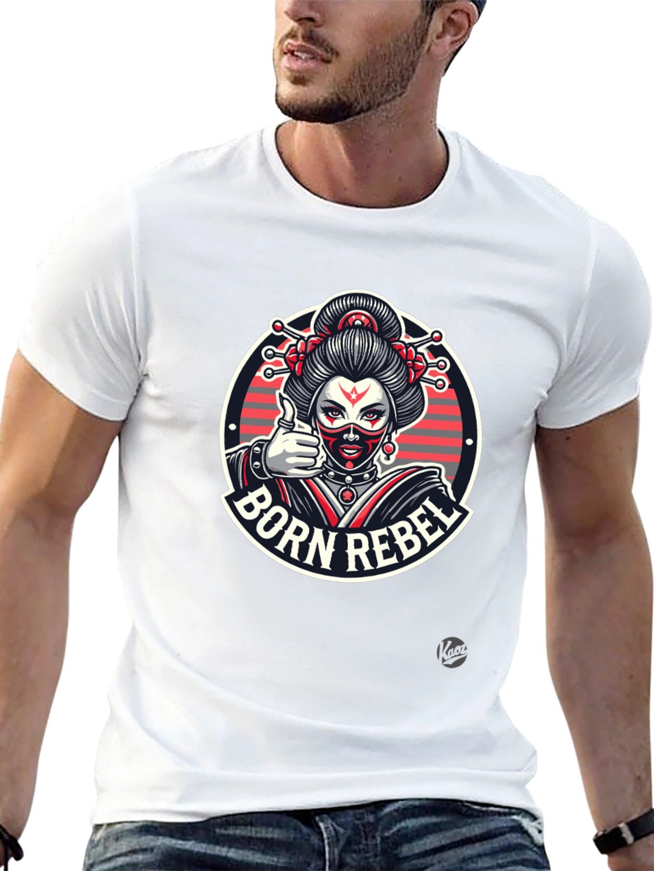 Born Rebel Graphic Tee - Black Unisex T-Shirt