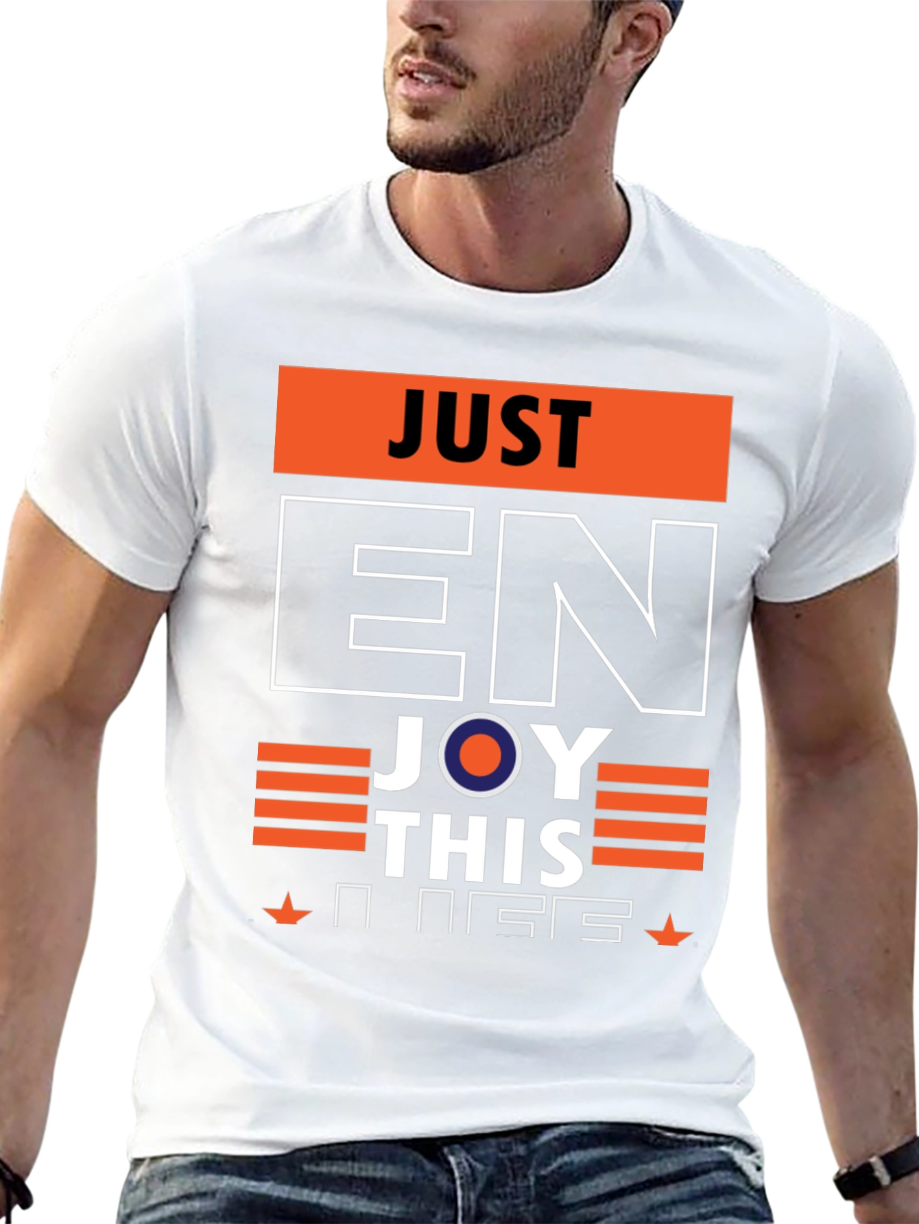 Just Enjoy This Graphic Tee - Stylish Comfort
