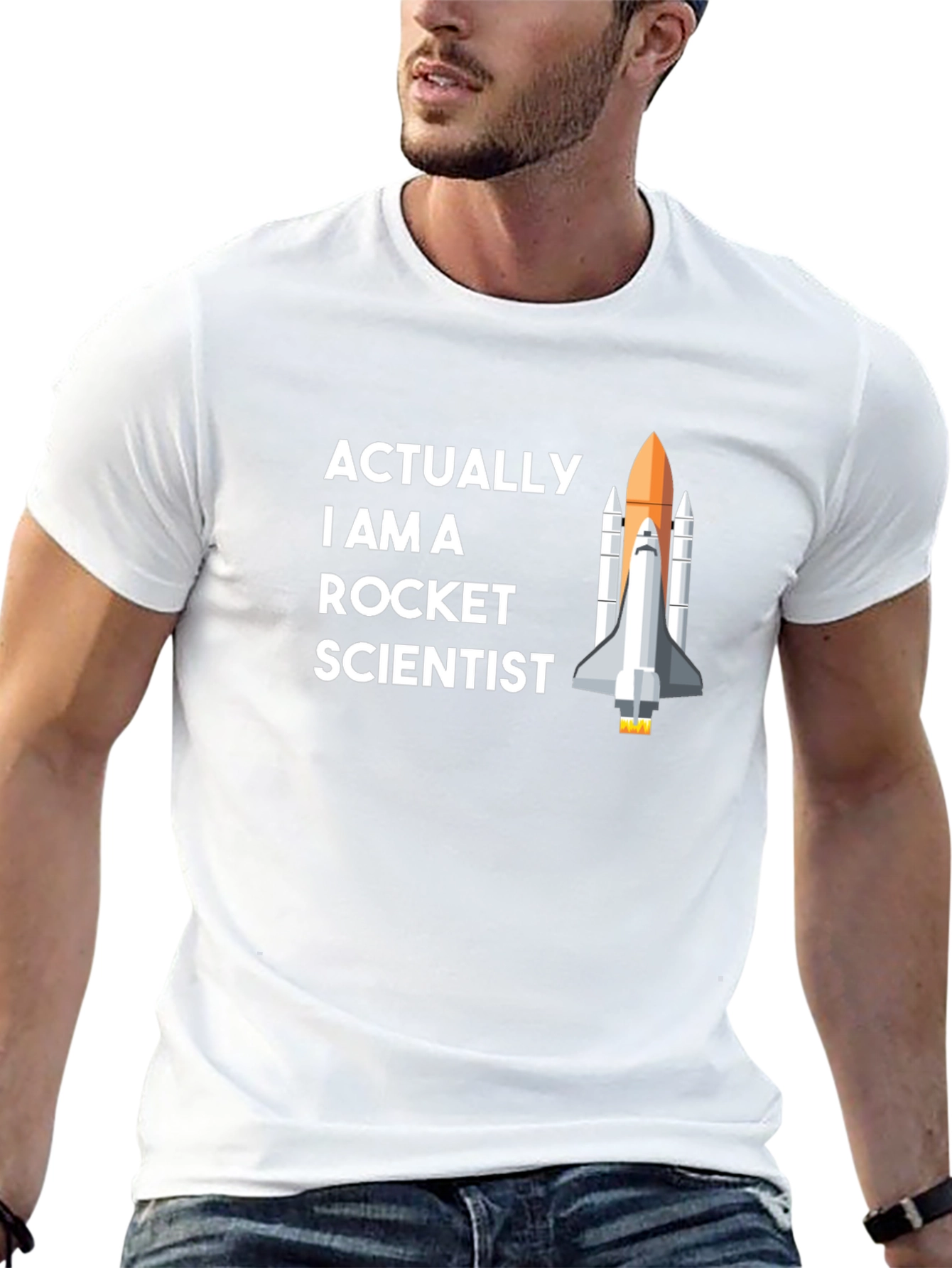 Rocket Scientist Graphic Tee - Space Humor T-Shirt