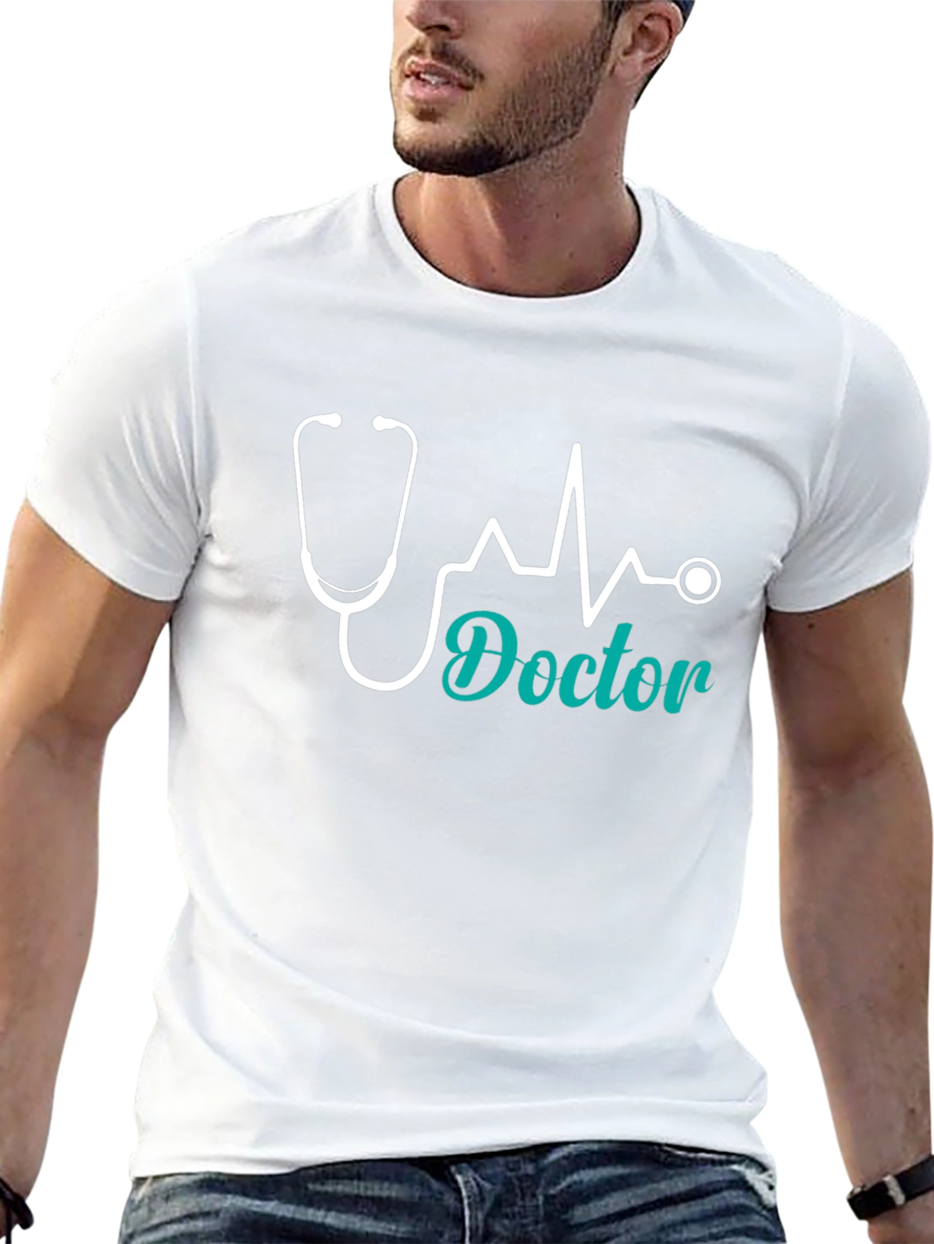 Doctor Stethoscope Heartbeat T-Shirt - Medical Professional