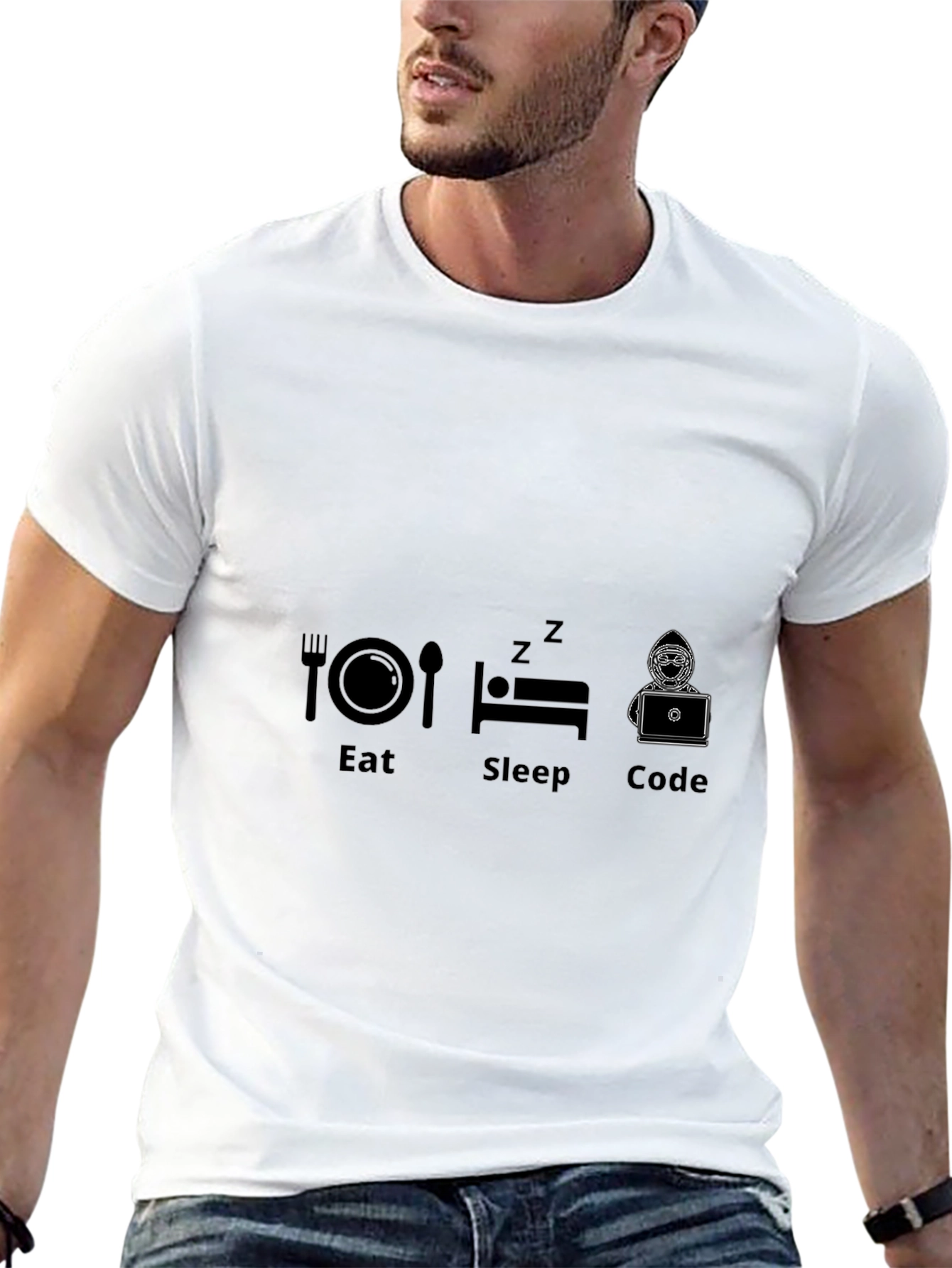 Eat Sleep Code T-Shirt - Programmer Gift
