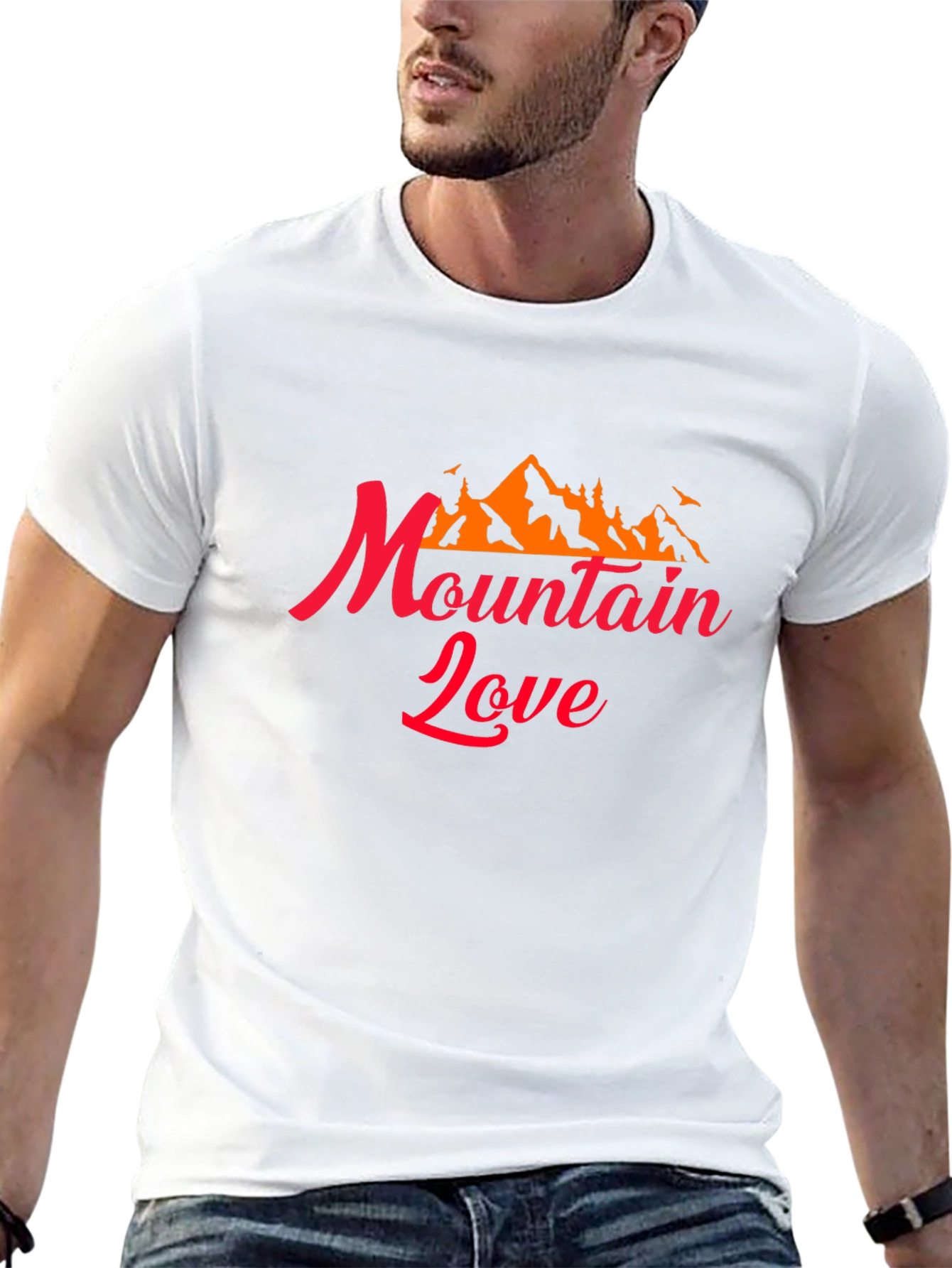 Mountain Love Graphic Tee - Black