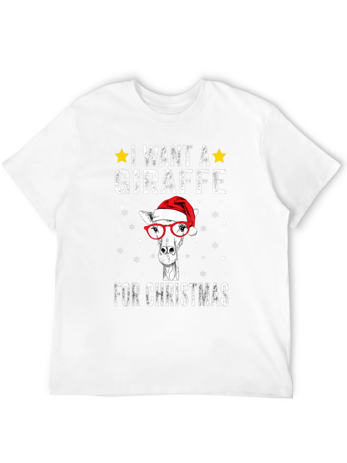 Christmas Giraffe T-Shirt Holiday Apparel