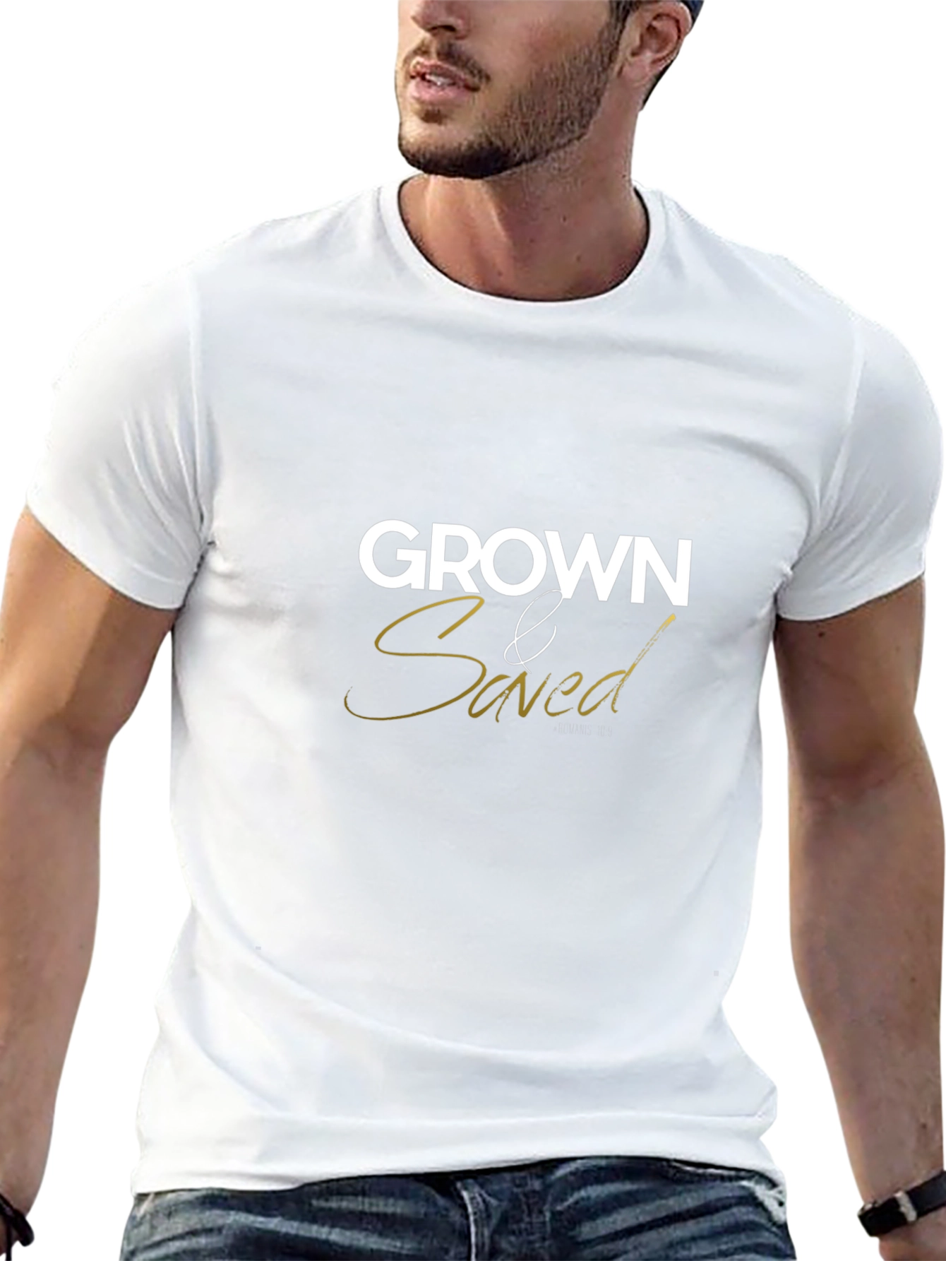 Grown & Saved Graphic Print Black T-Shirt