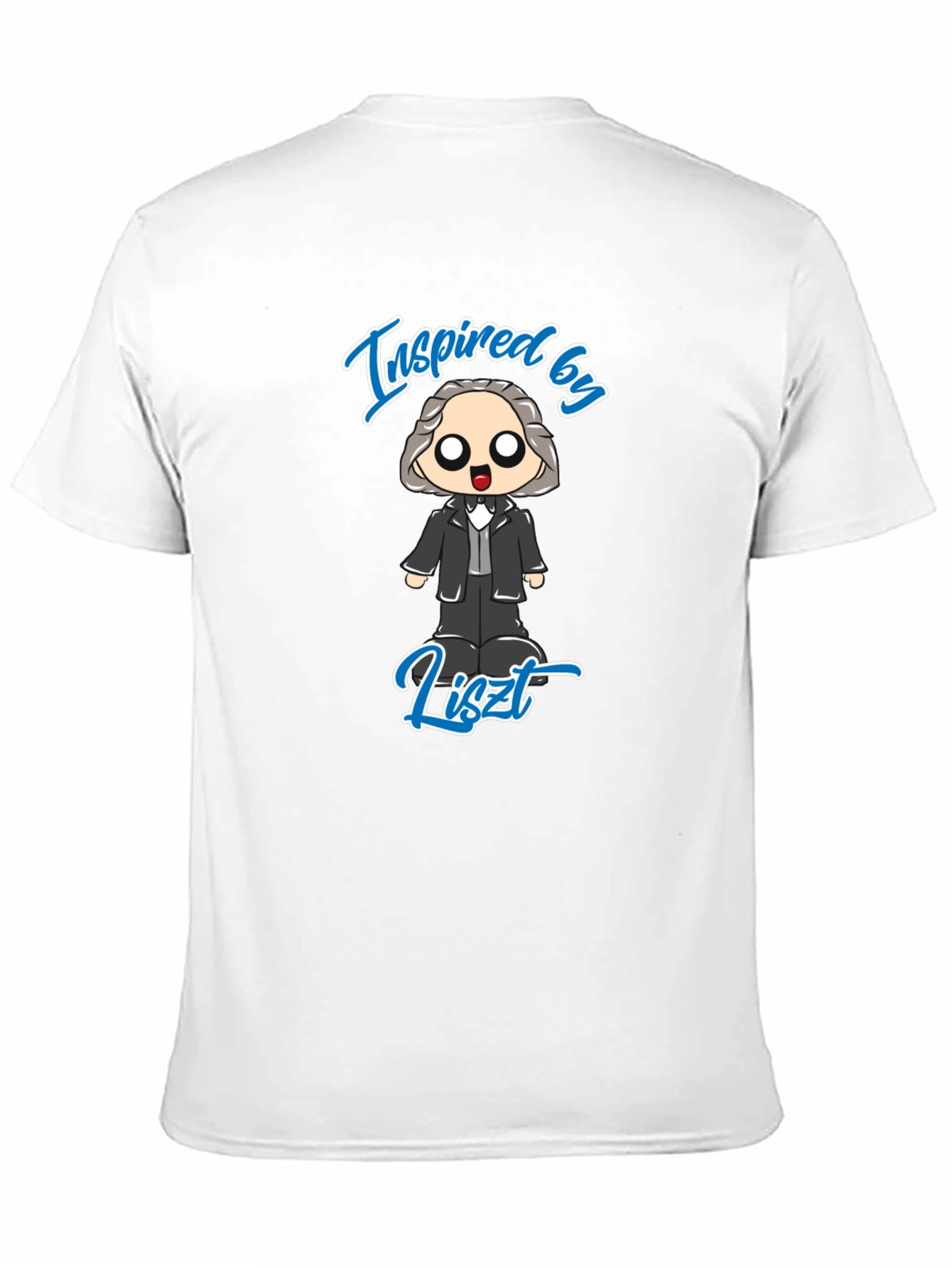 Inspired by Liszt Black T-Shirt - Music Composer Design