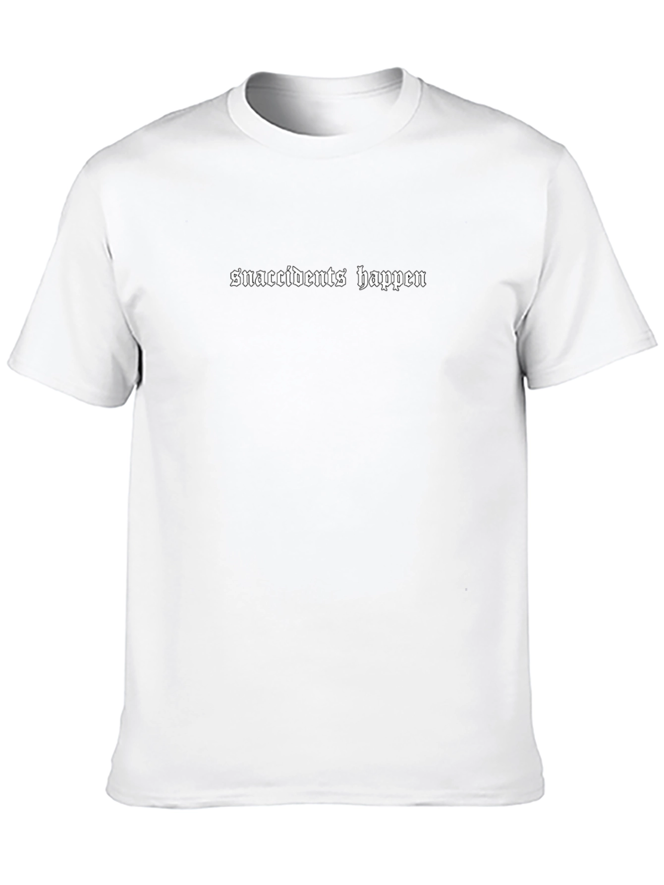 Snaccidents Happen Black Graphic Tee
