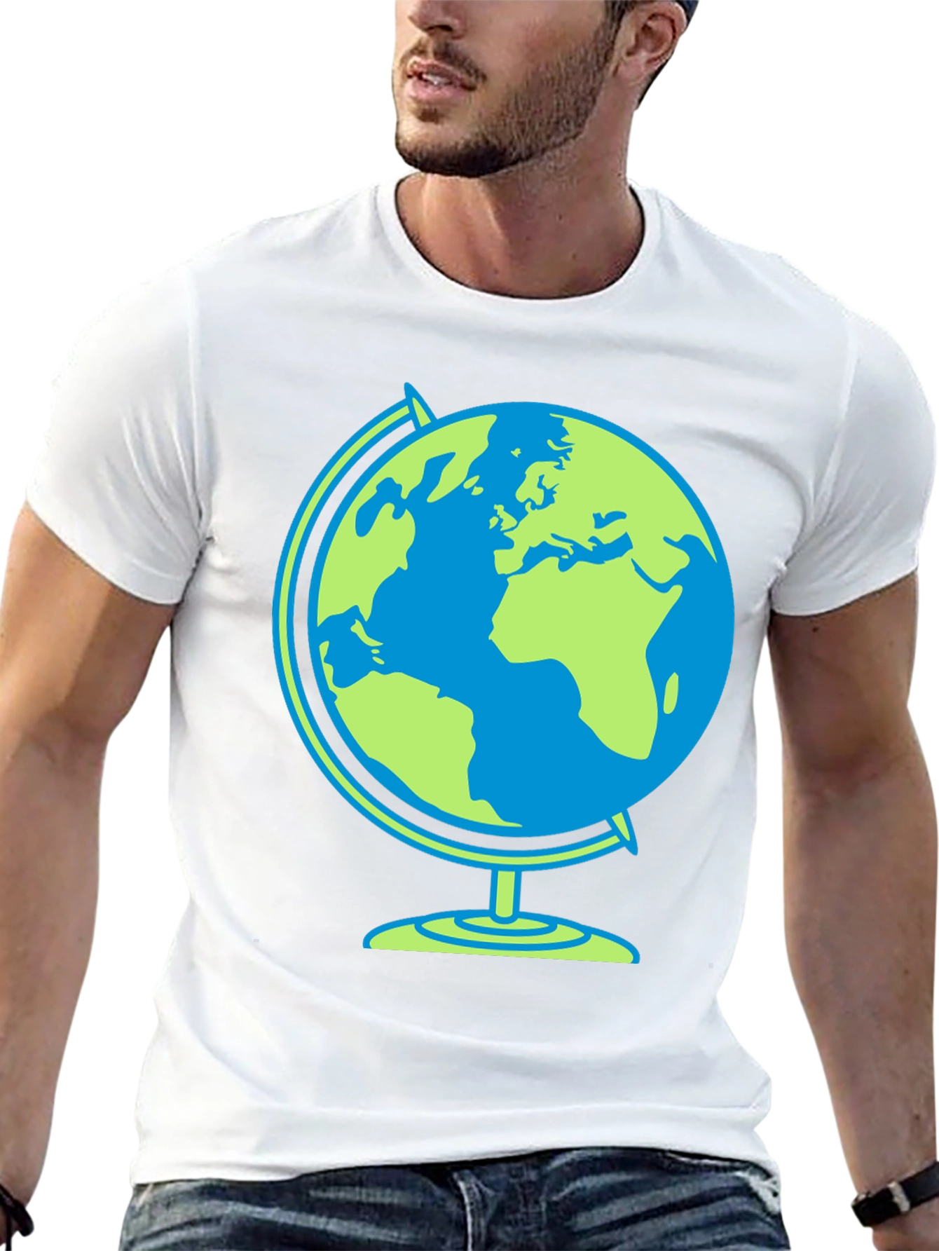 Globe Graphic Black T-Shirt