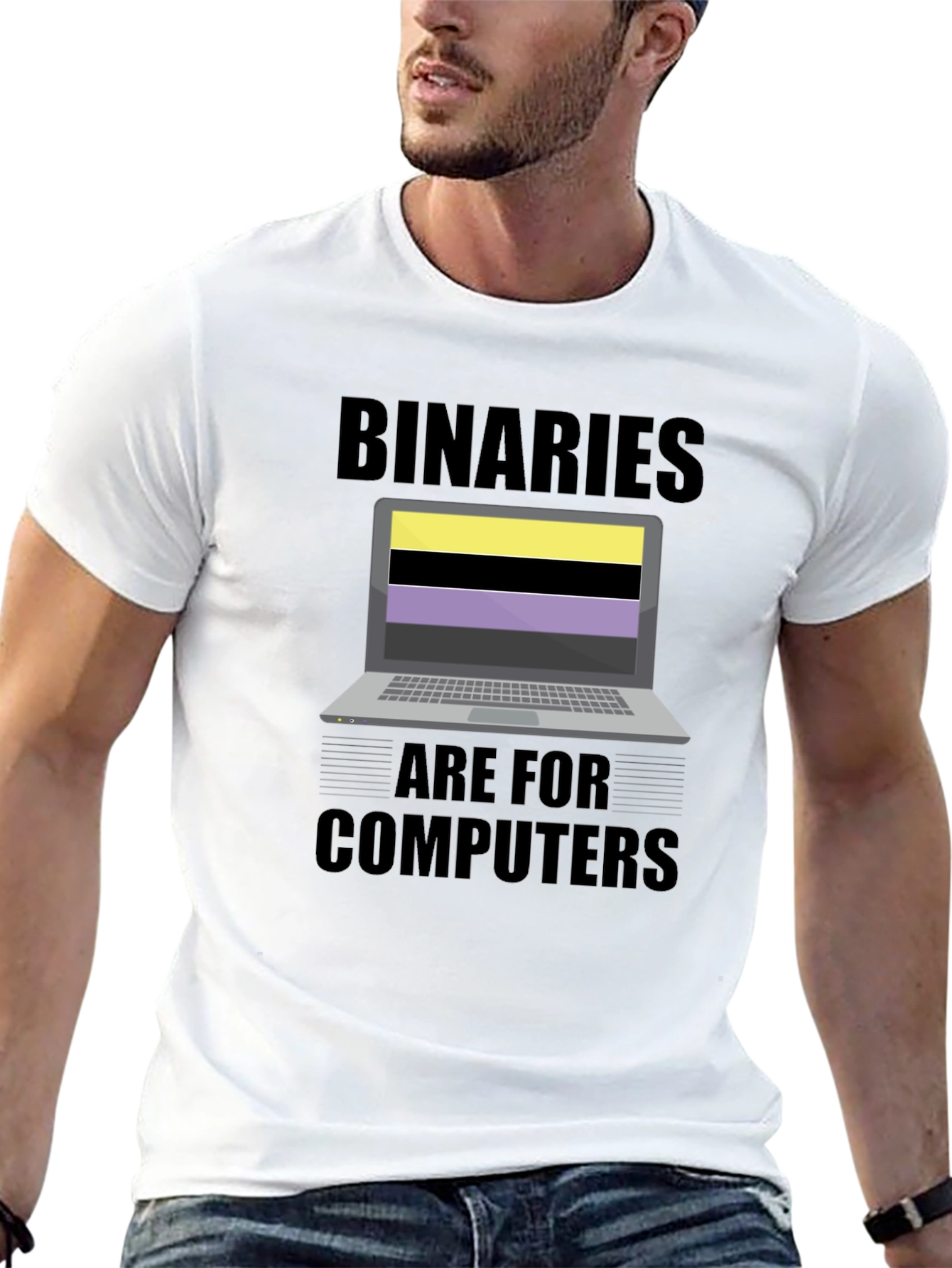 Binaries Are For Computers Graphic T-Shirt