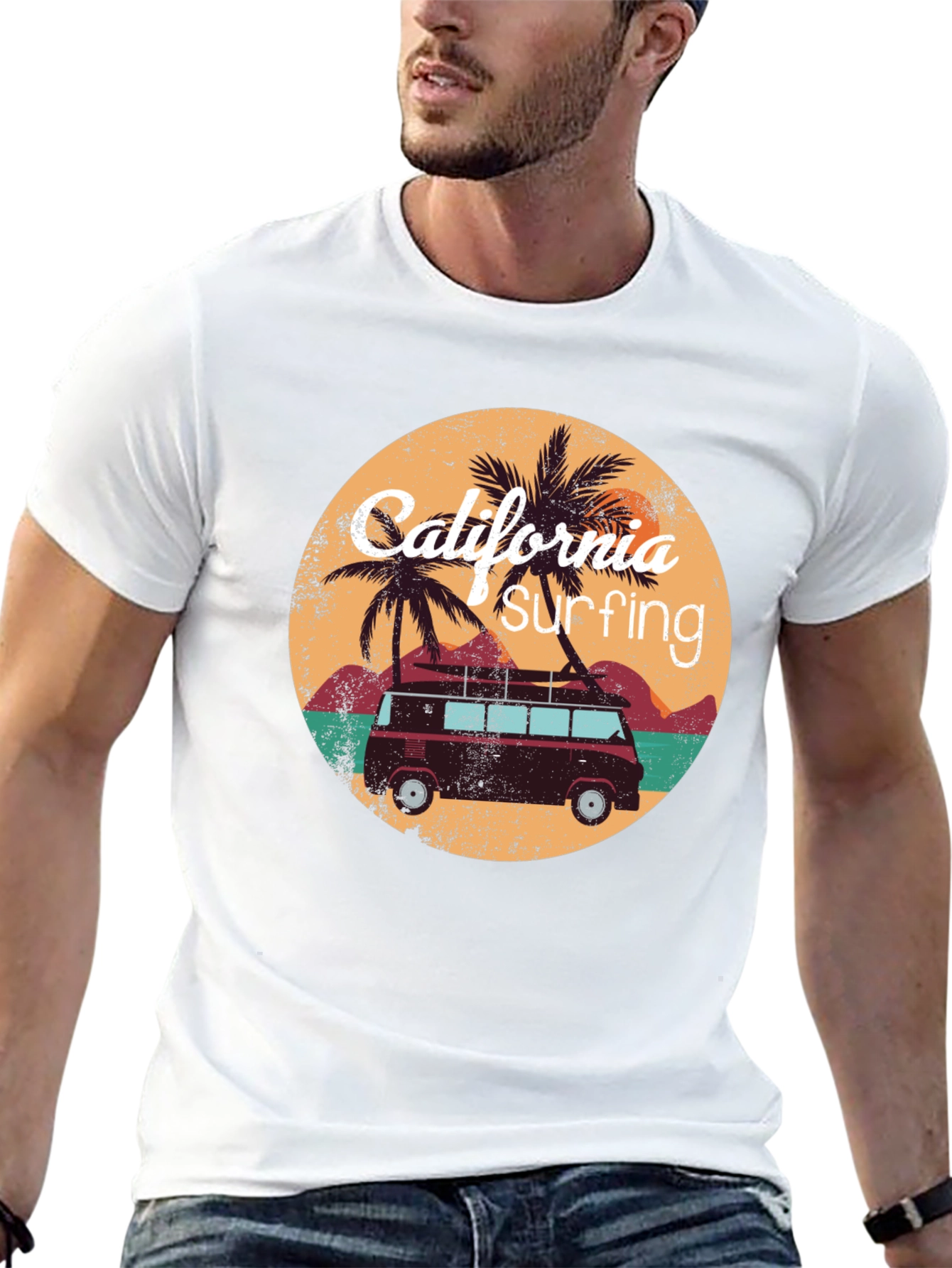 California Surfing Graphic Tee