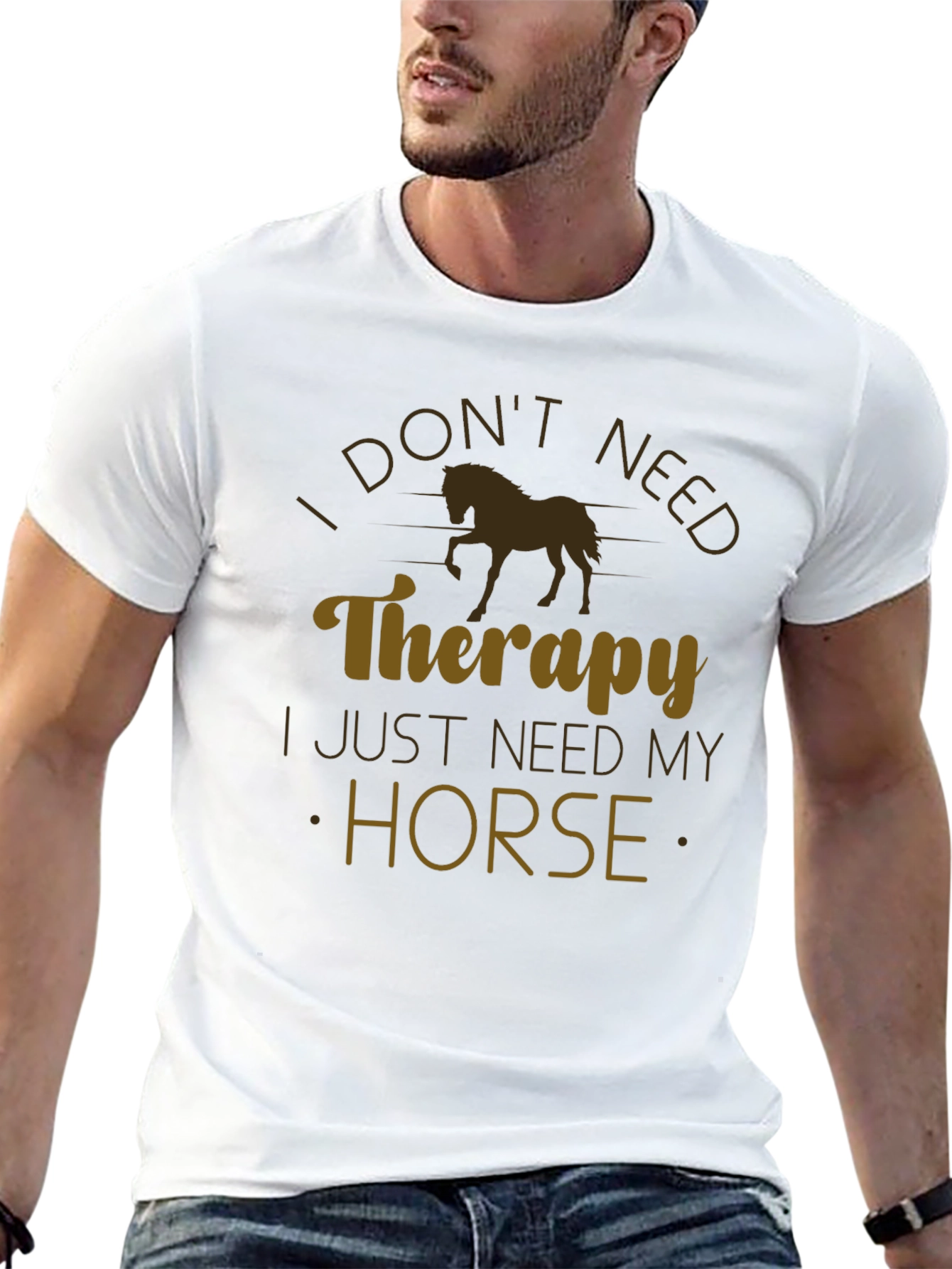 Horse Therapy T-Shirt - Novelty Graphic Tee