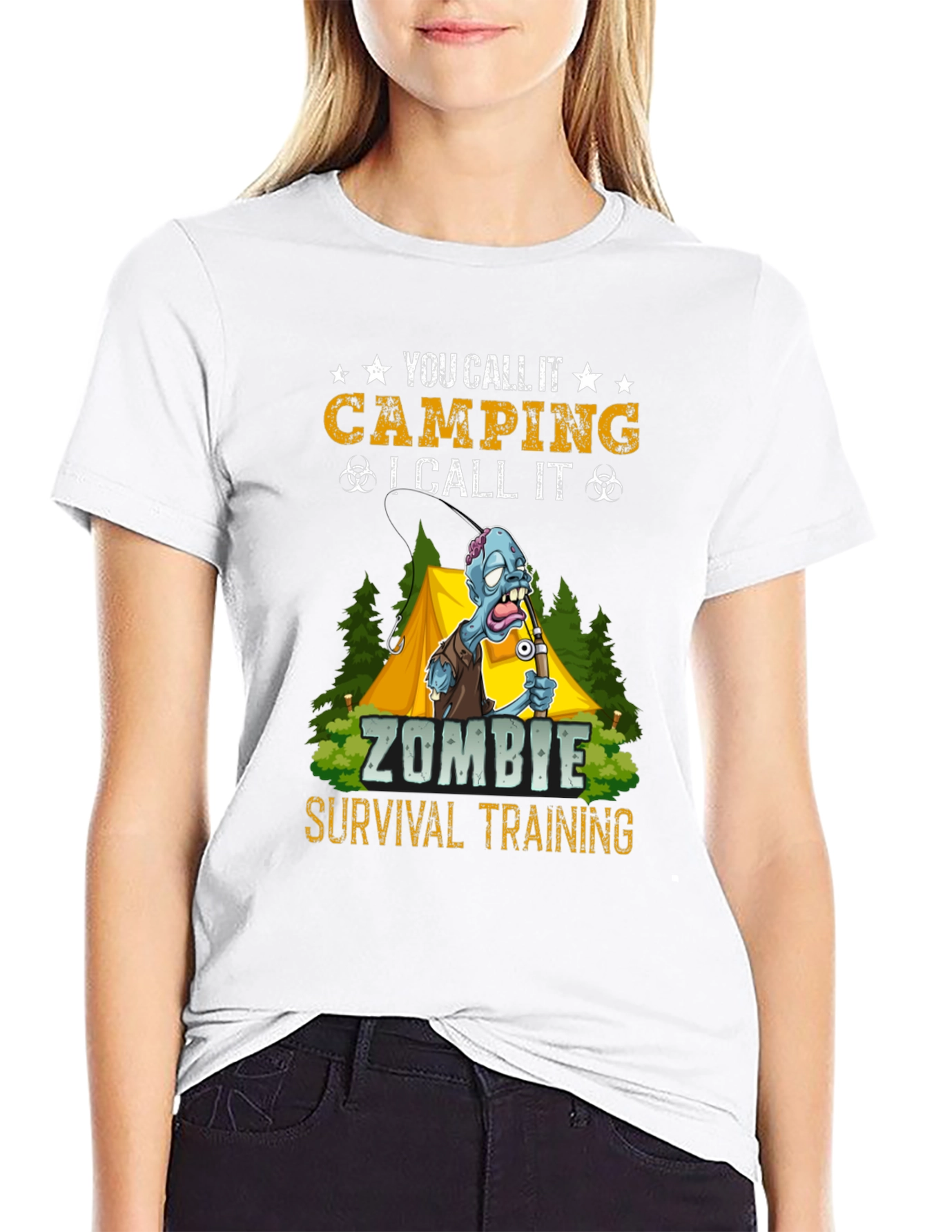 Zombie Survival Training Camping T-Shirt