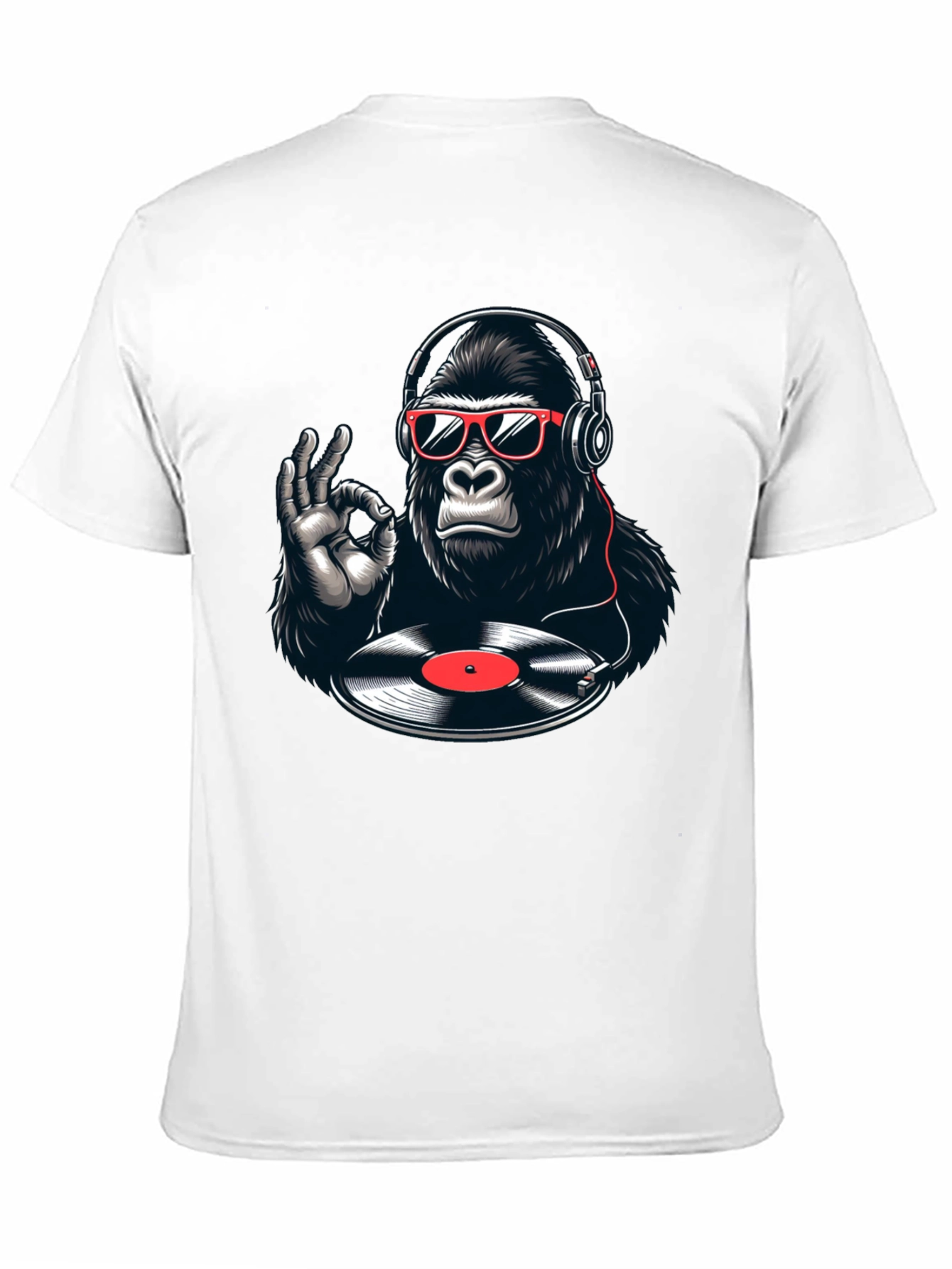DJ Gorilla Graphic T-Shirt - Black
