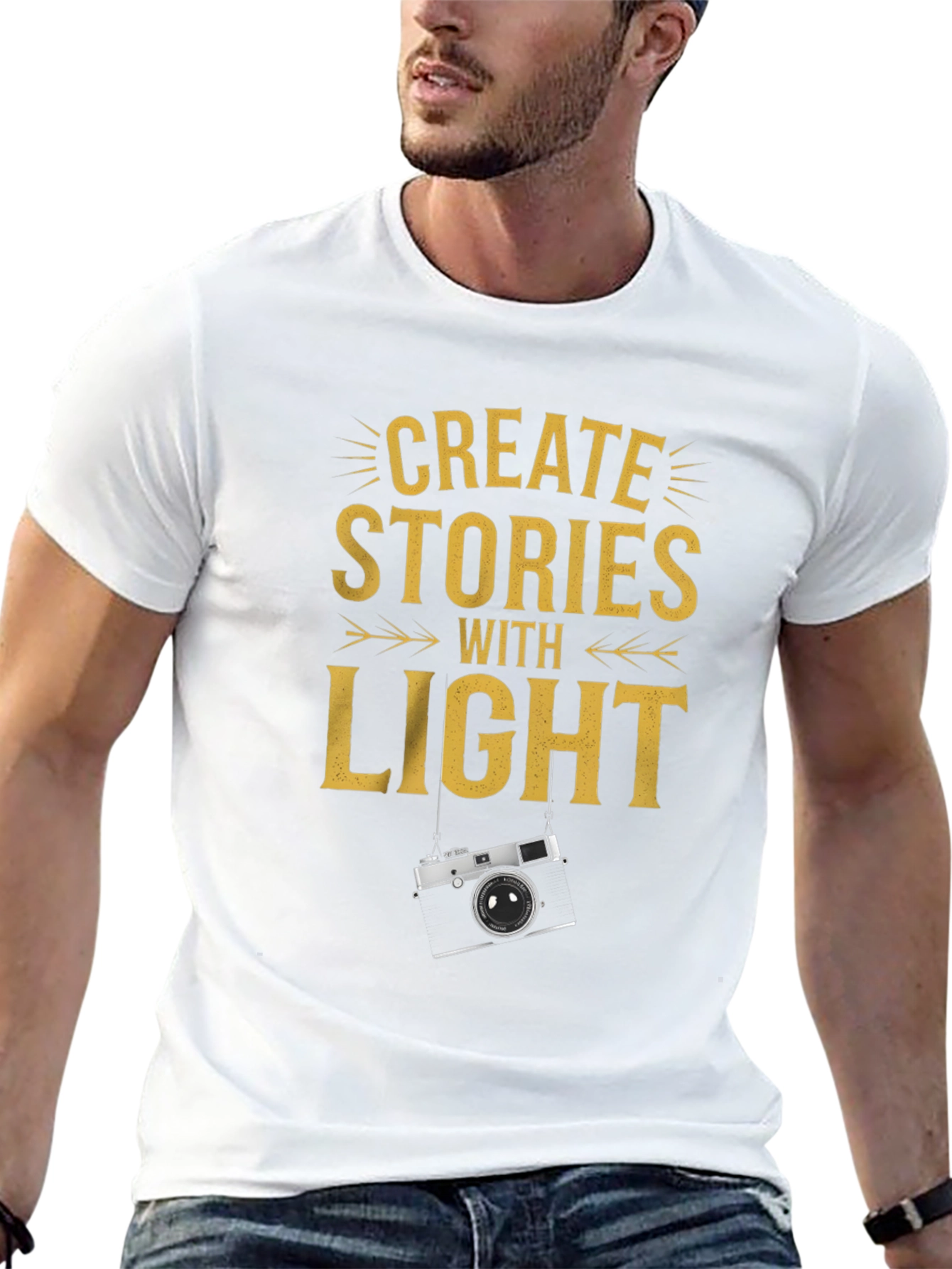 Create Stories With Light Graphic Tee