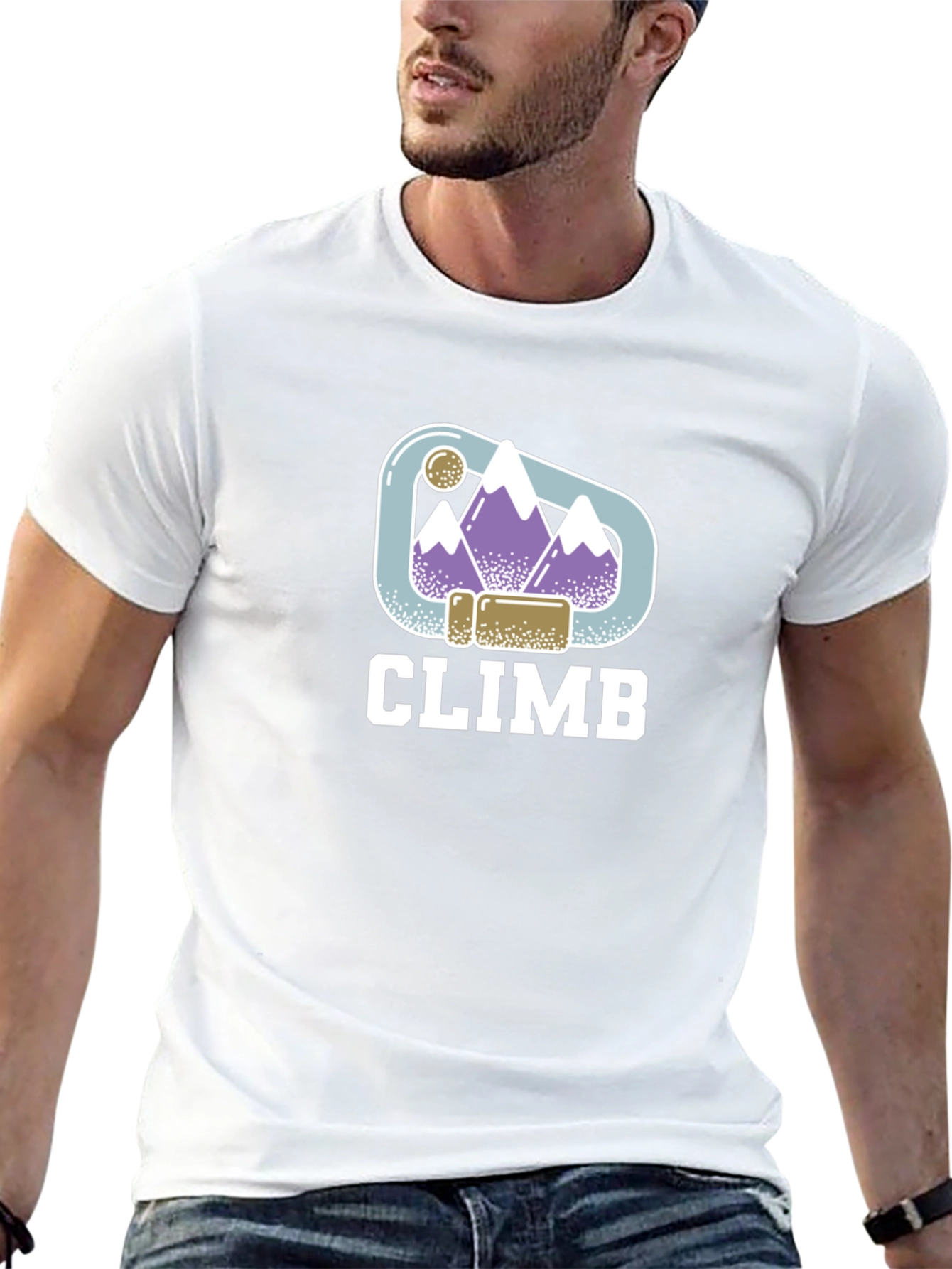 Climb T-Shirt: Mountain Climbing Design Tee