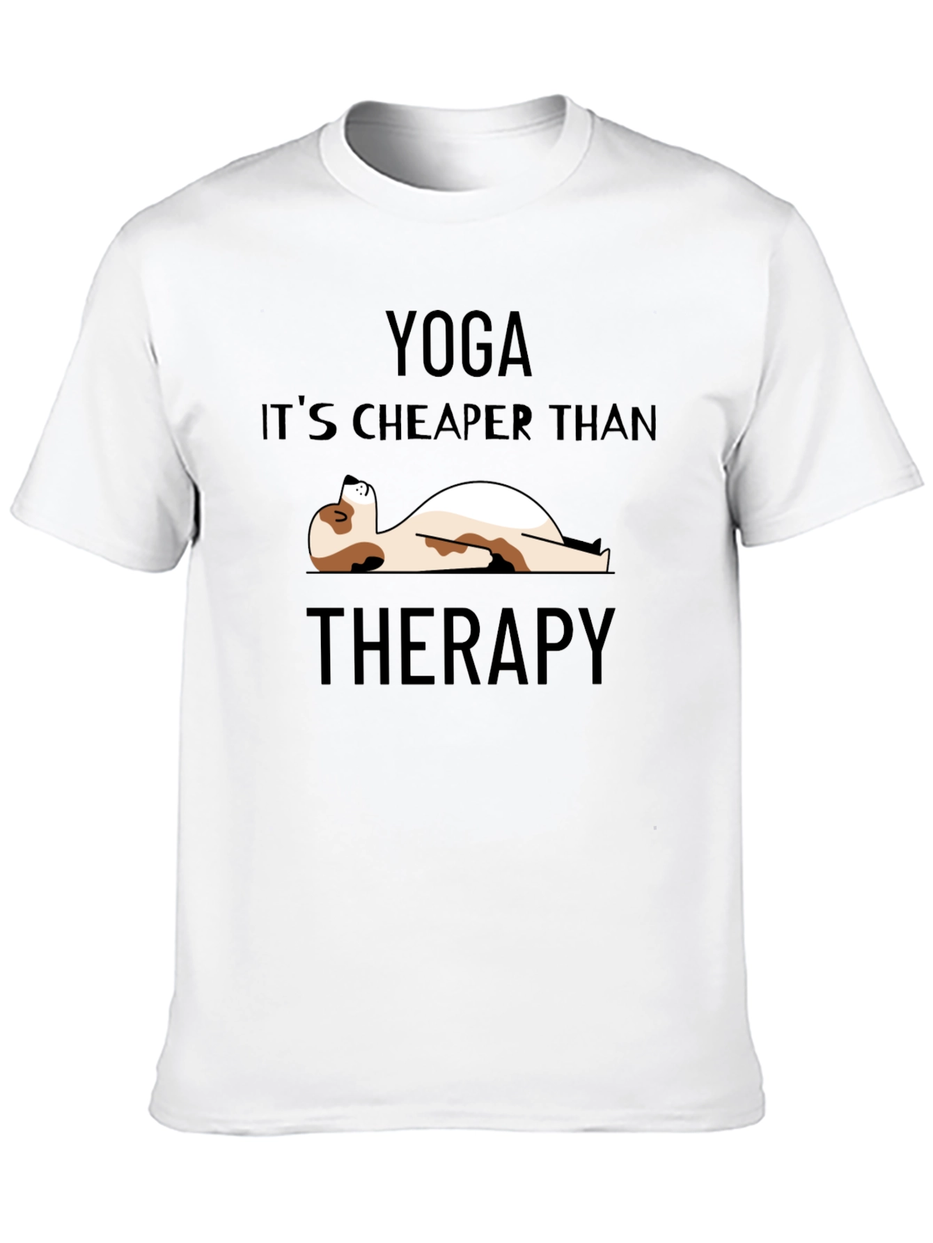 Yoga is Cheaper Than Therapy Graphic Tee