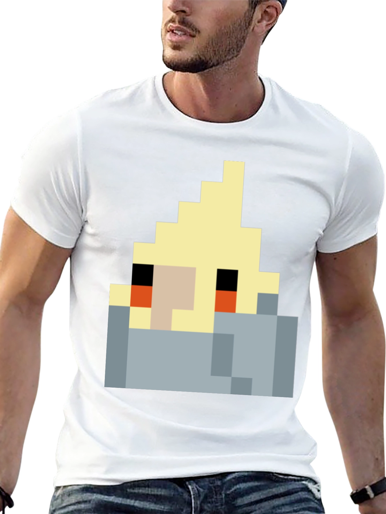 Pixel Cockatiel T-Shirt - Unique Graphic Tee