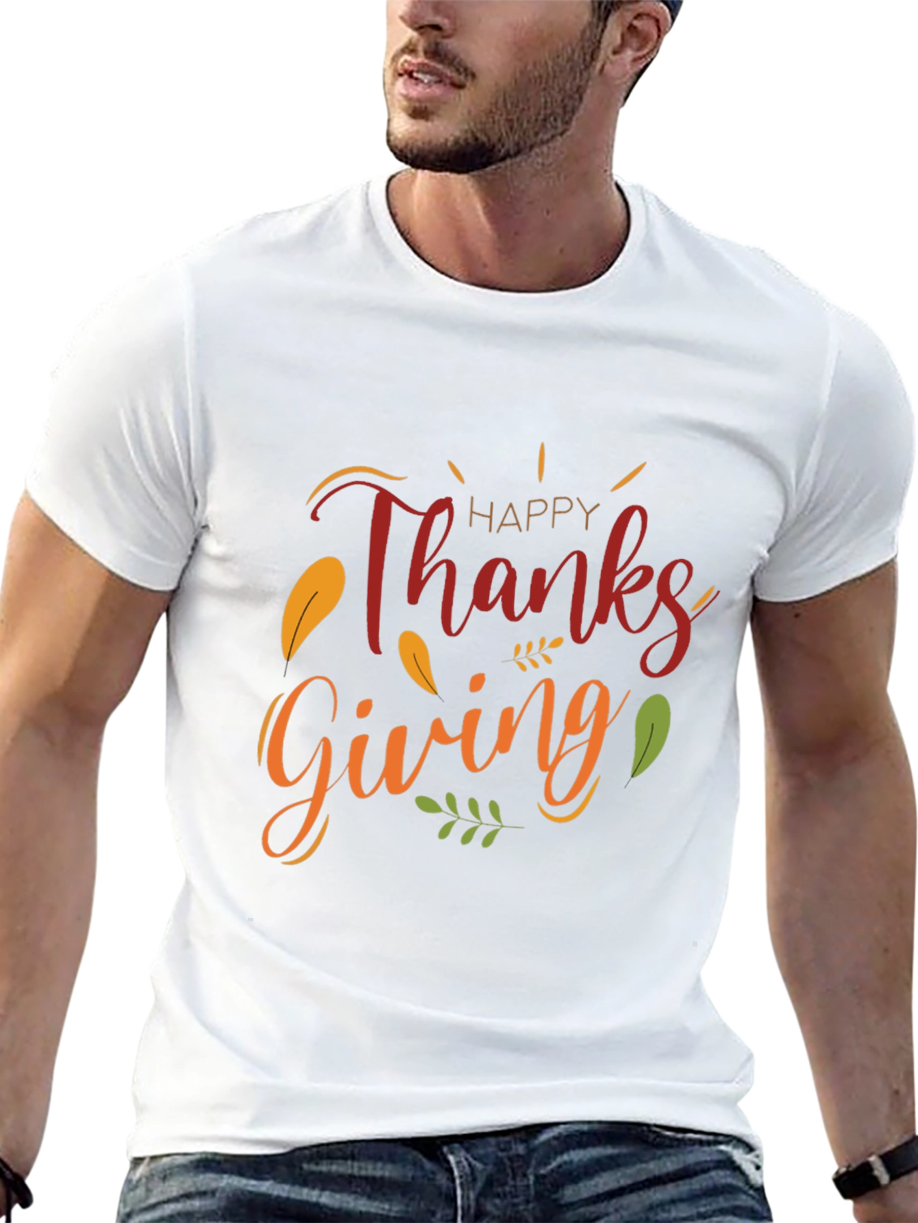 Thanksgiving Graphic Tee - Mens Black T-Shirt