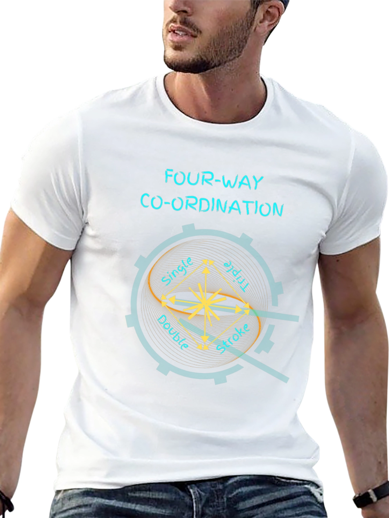 Four-Way Coordination Graphic Tee