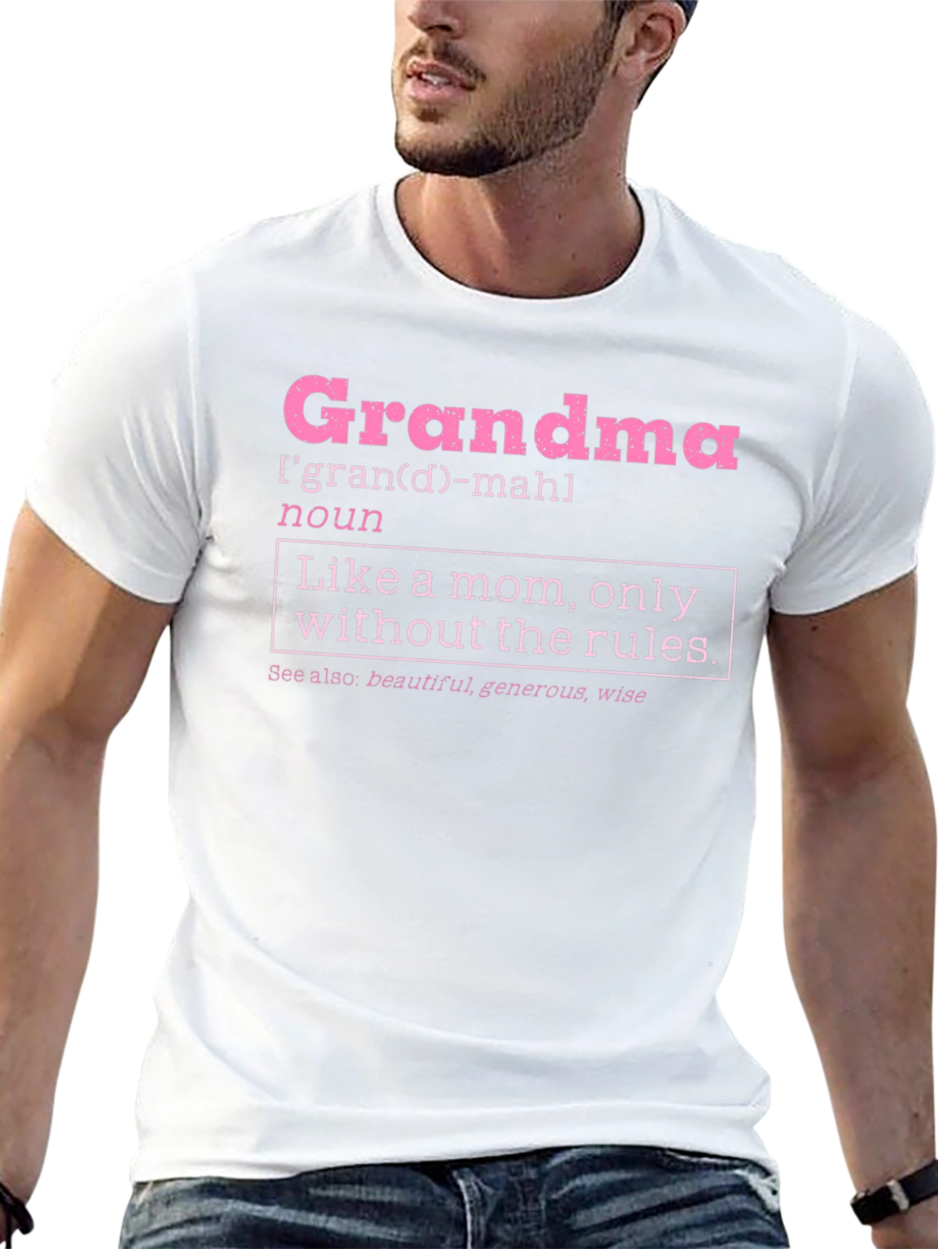 Grandma Definition T-Shirt - Like a Mom Only Cooler!