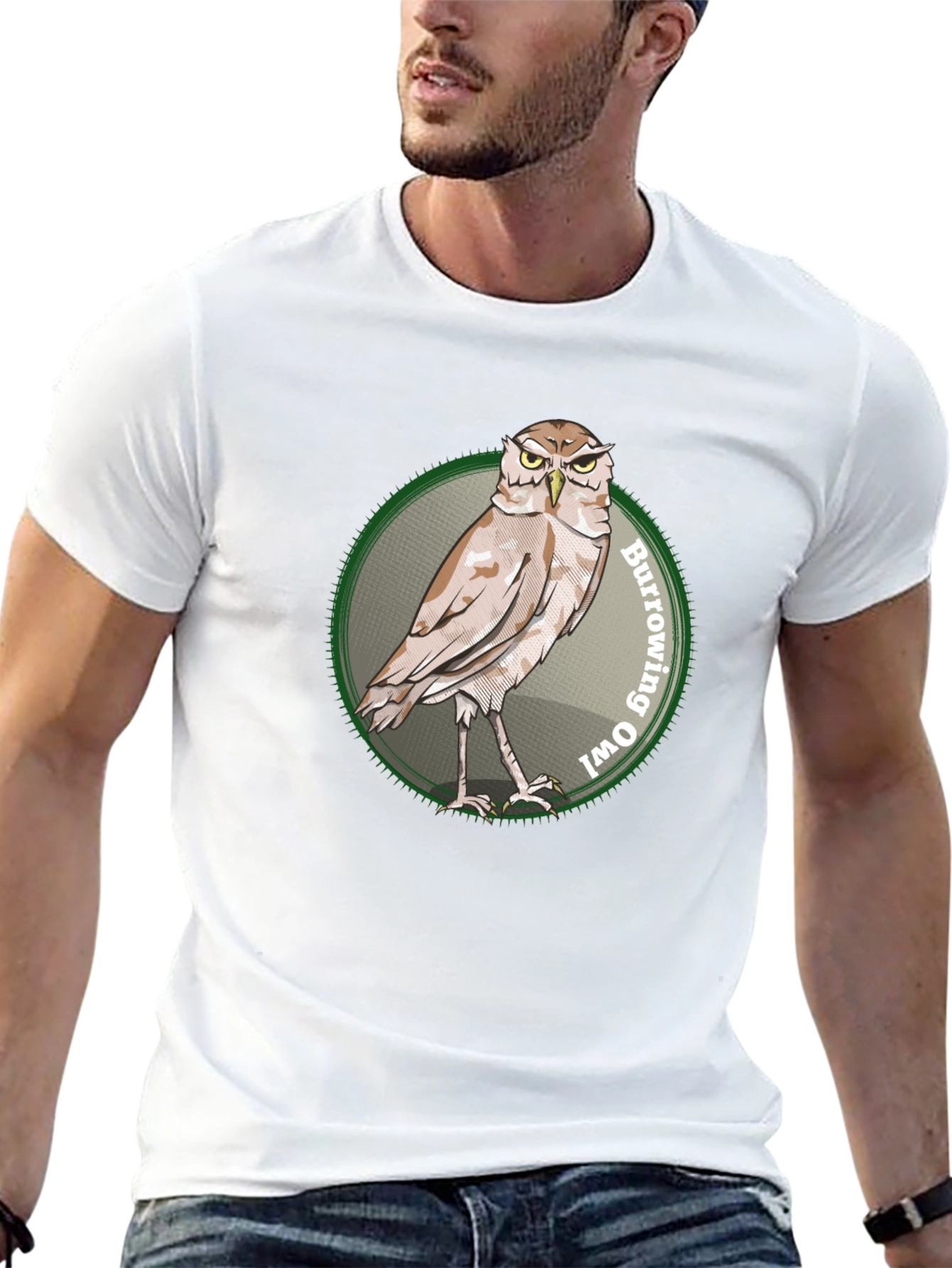 Burrowing Owl Graphic Print T-Shirt