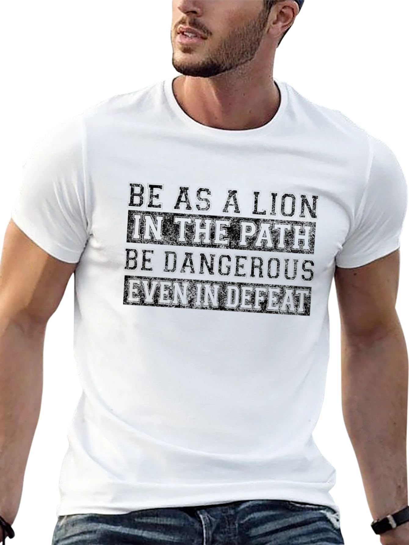 Be as a Lion Graphic Tee - Black
